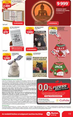 Auchan - Karácsonyi ajándék ajánlataink - amely érvényes a következő dátumtól: 13.11.2025 | Oldal: 19 | Termékek: Szőlő, Képkeret, Dekoráció, Só