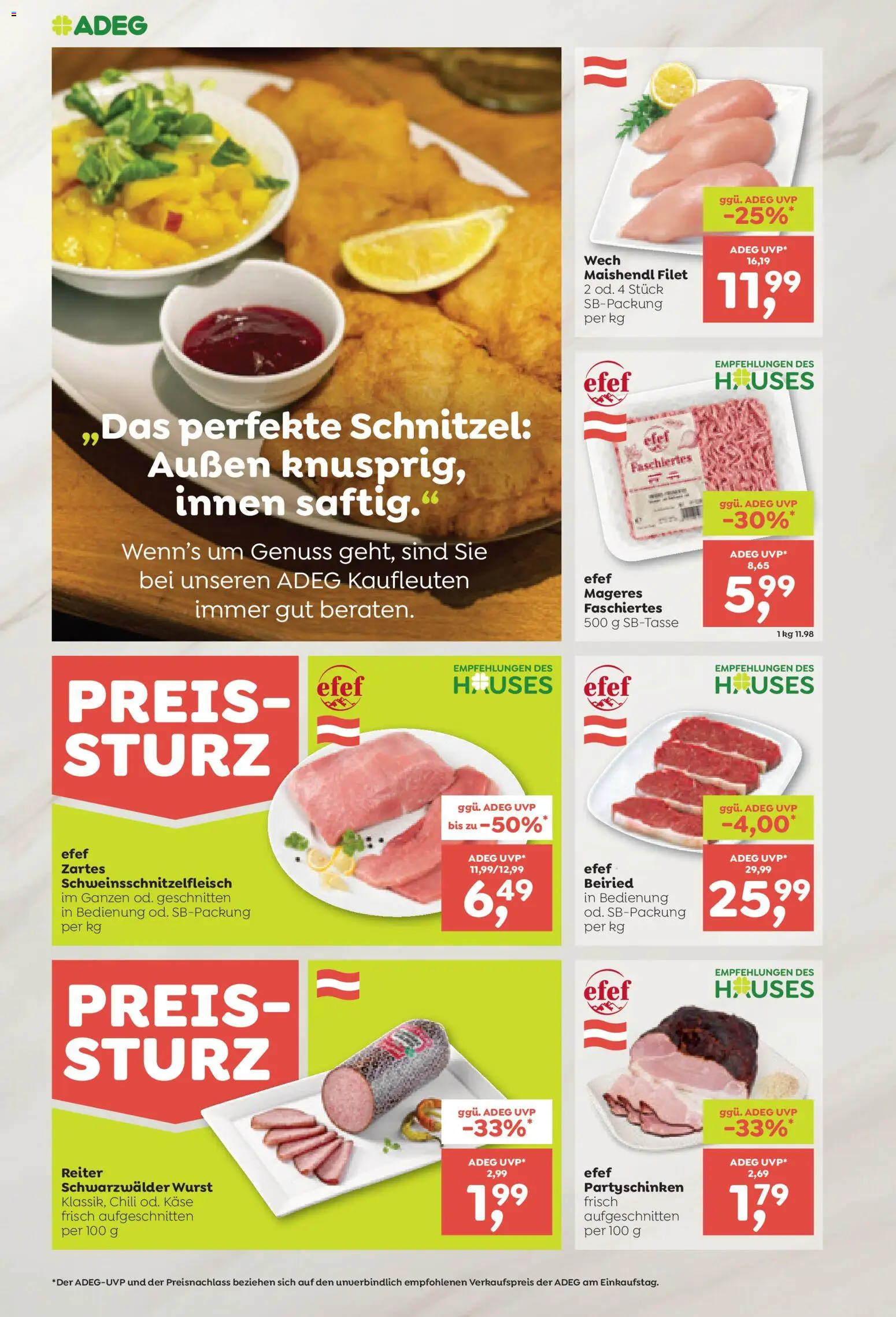ADEG Flugblatt gültig ab 07.05.2026 | Seite: 4 | Produkte: Wurst, Chili, Käse