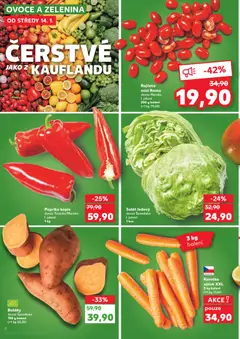 Náhled letáku Salát ledový, dovoz Španělsko I. jakost 1 kus od 14.01.2026 | Strana: 8