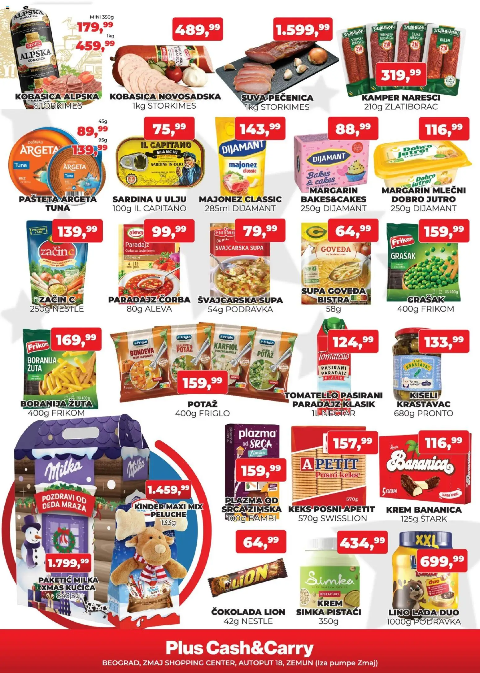 Plus Cash & Carry katalog - važi od 05.12.2025 | Strana: 2 | Proizvode: Krastavac, Keks, Pečenica, Sardina