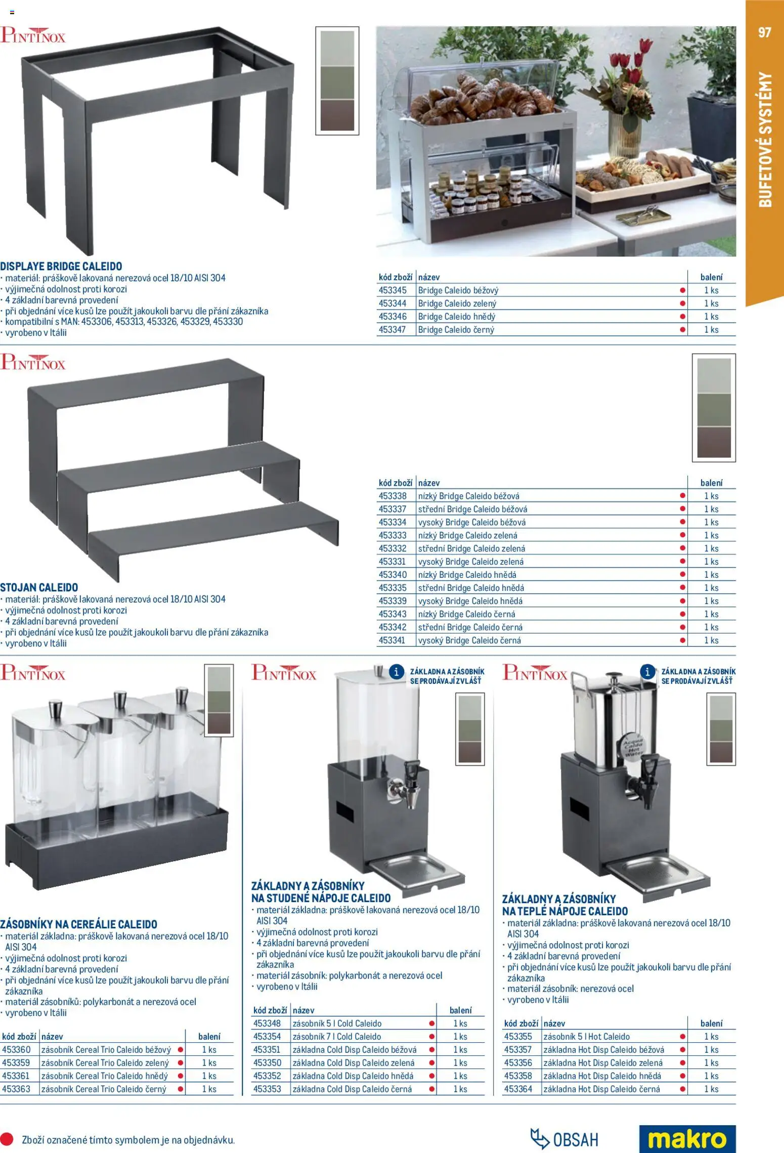 Makro leták - Gastro vybavení a zařízení od 01.02.2026 | Strana: 97 | Produkty: Zásobník, Cereálie
