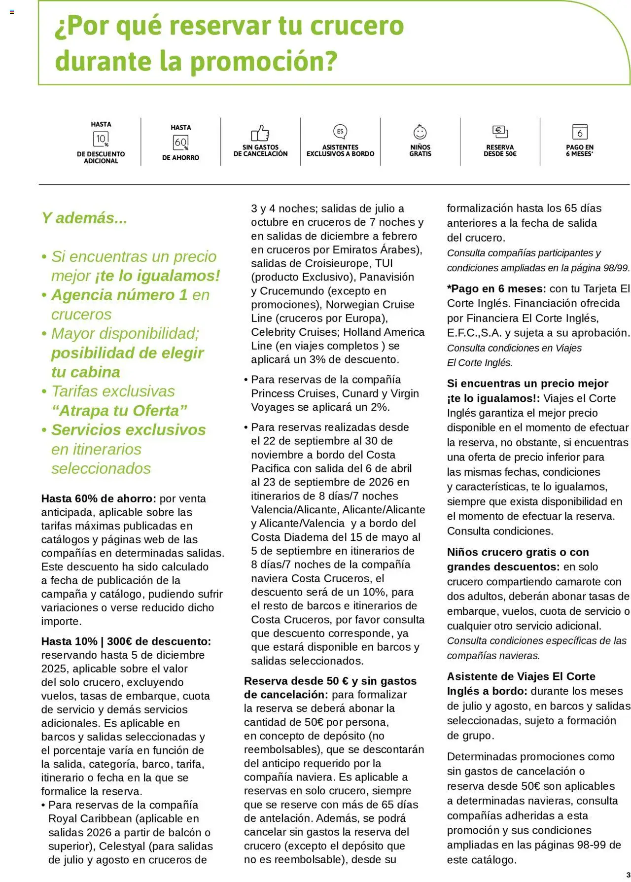 Viajes El Corte Inglés - Crucero Fantástico │ válido desde el 16.09.2025 | Página: 3 | Productos: Té