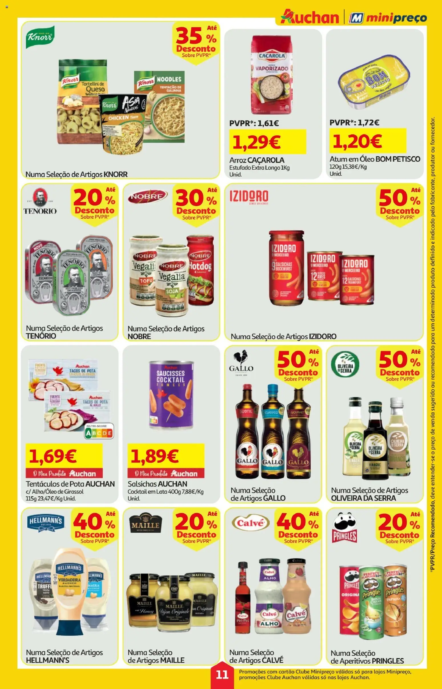 Minipreço folheto │ válido de 23.04.2026 | Página: 11 | Produtos: Soja, Óleo, Maionese, Arroz