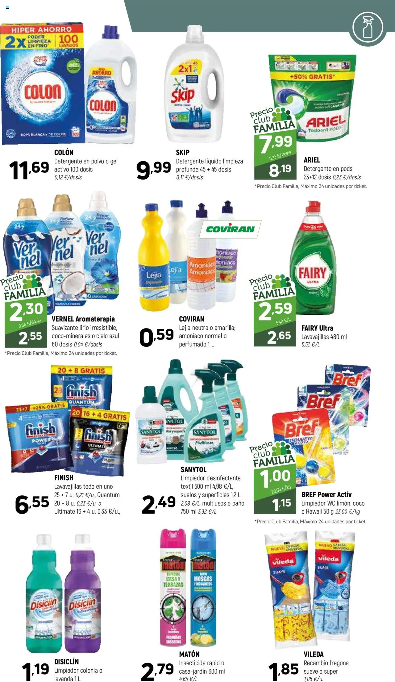 Coviran ofertas │ válido desde el 09.09.2025 | Página: 15 | Productos: Detergente, Ropa, Suavizante, Baño
