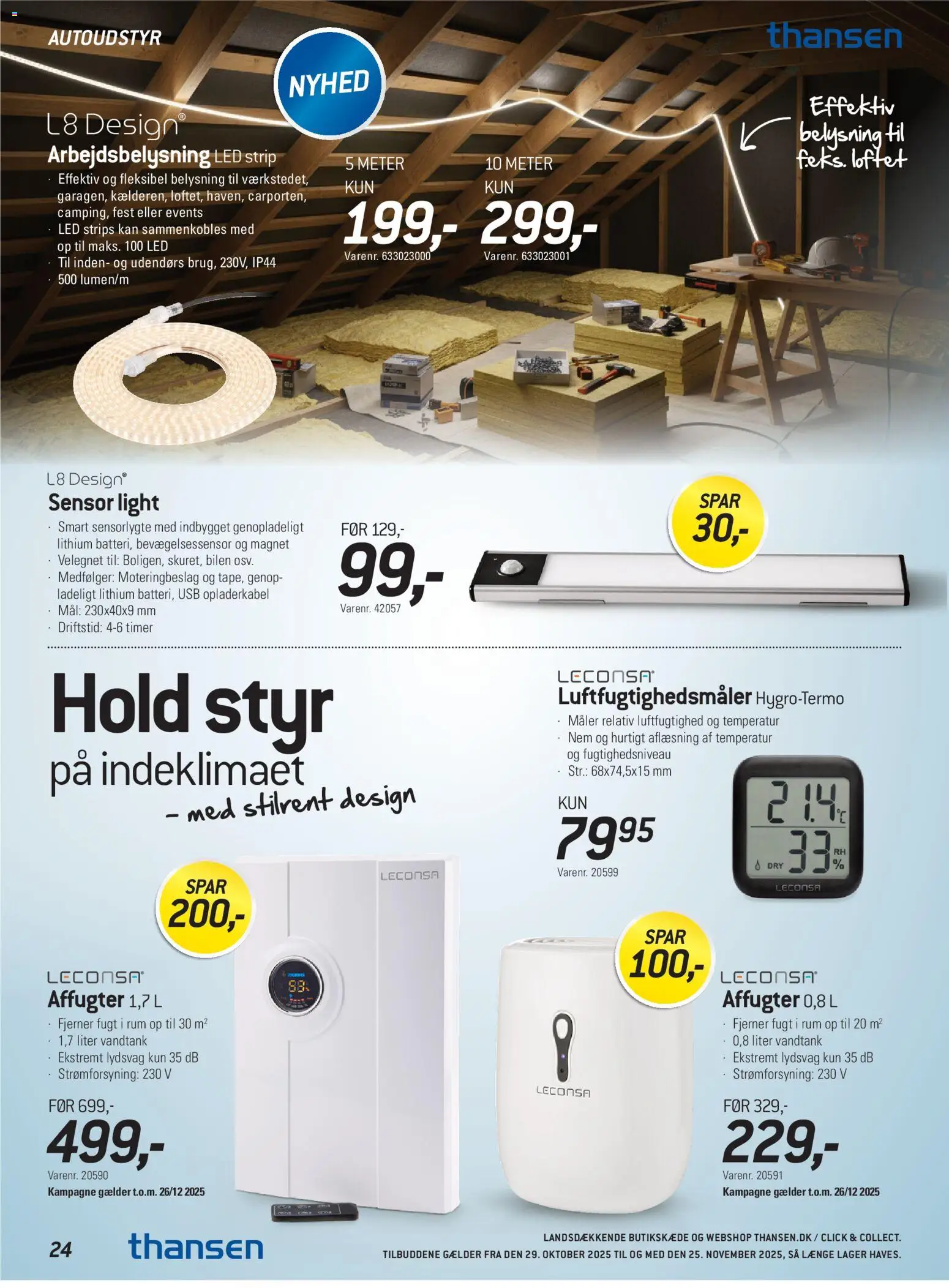 Thansen tilbudsavis – gyldig fra 29.10.2025 | Side: 24 | Produkter: USB, Magnet