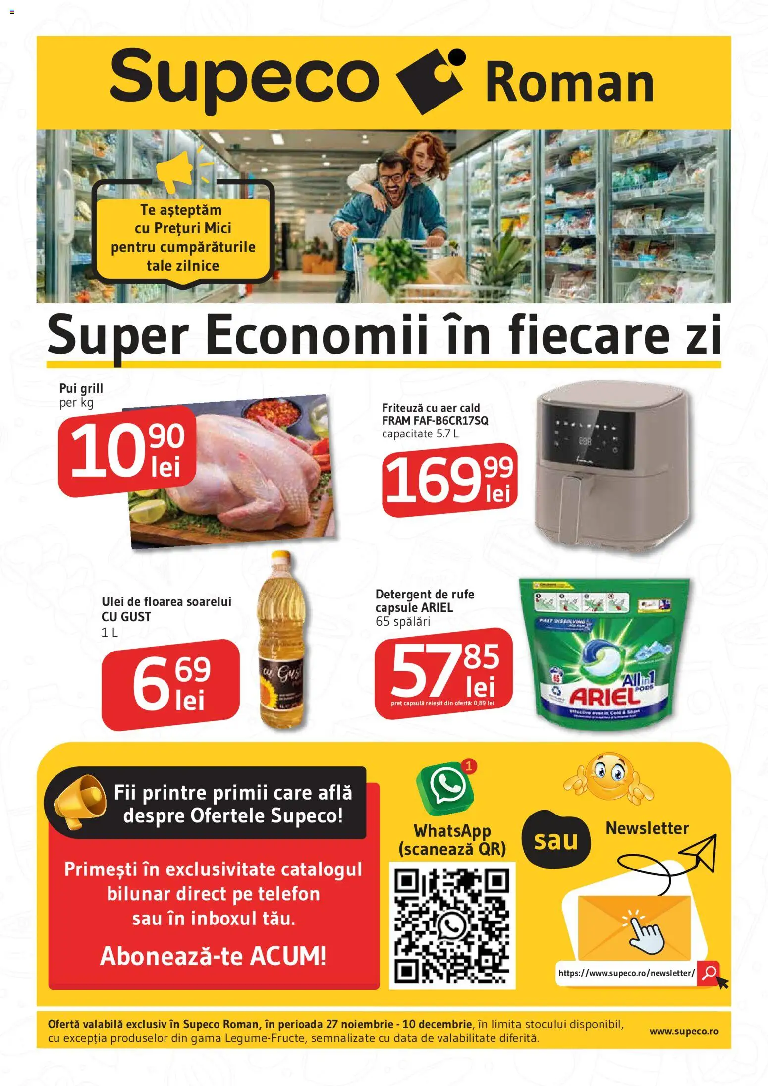 Noul catalog Supeco – valabil de la 27.11.2025 | Pagină: 1 | Produse: Telefon, Hacıyatmaz Kedi Oyuncağı, Ulei, Bant
