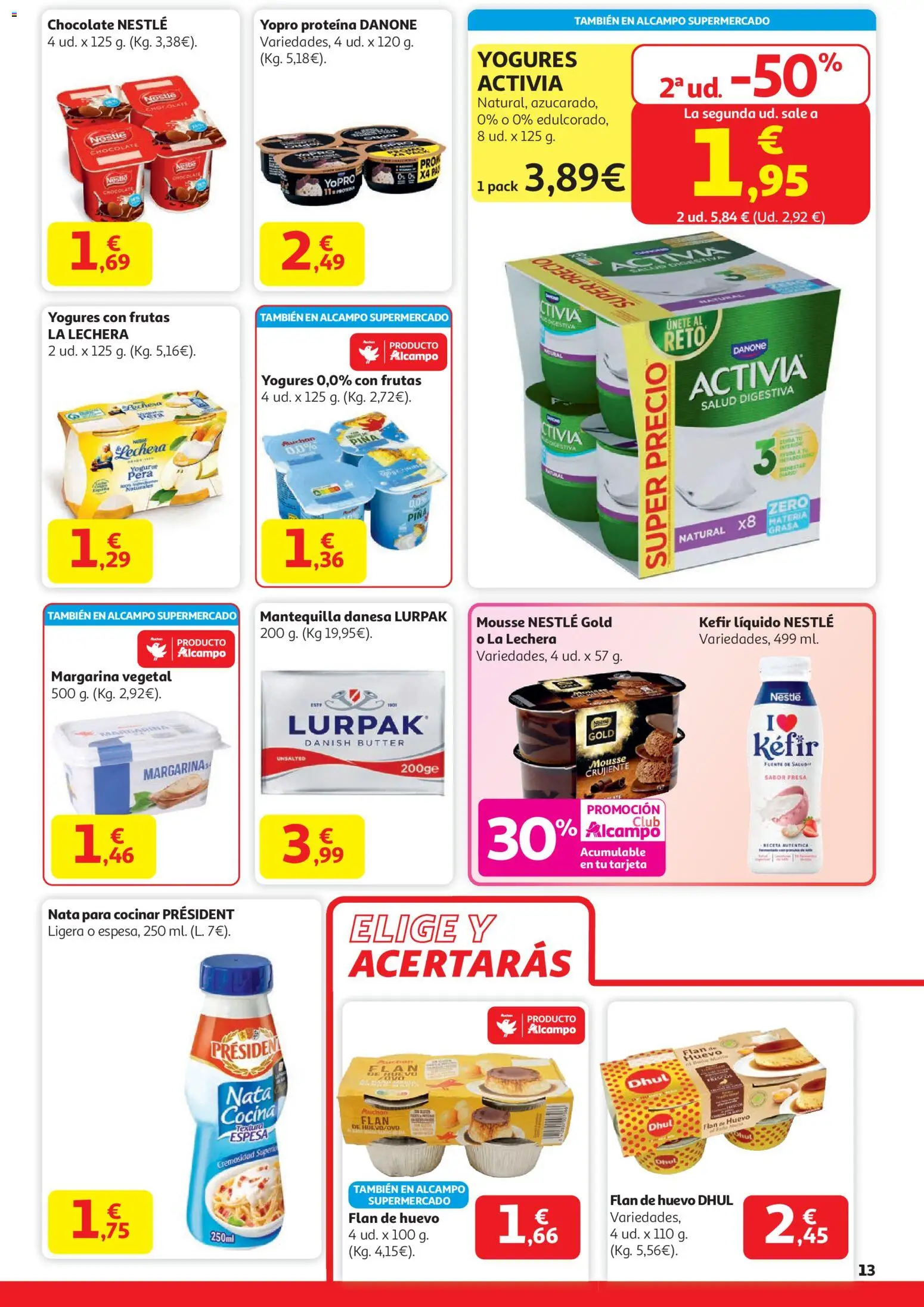 Alcampo - Hg Unico │ válido desde el 29.12.2025 | Página: 13 | Productos: Mousse, Piña, Cocina, Συσκευή ροής