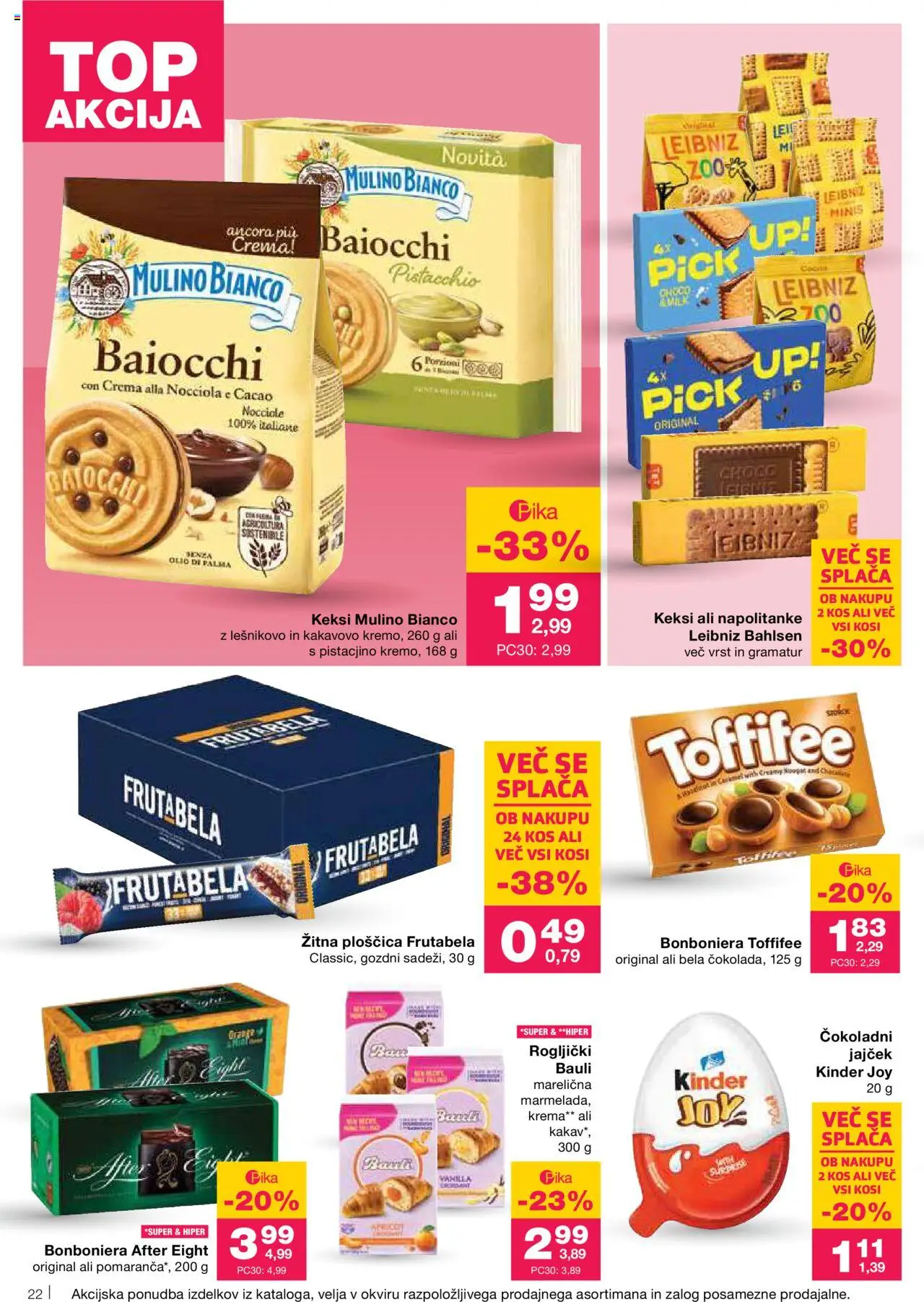 Mercator katalog │ velja od 12.06.2025 | Stran: 22 | Izdelki: Keksi, Kos, Krema, Bonboniera
