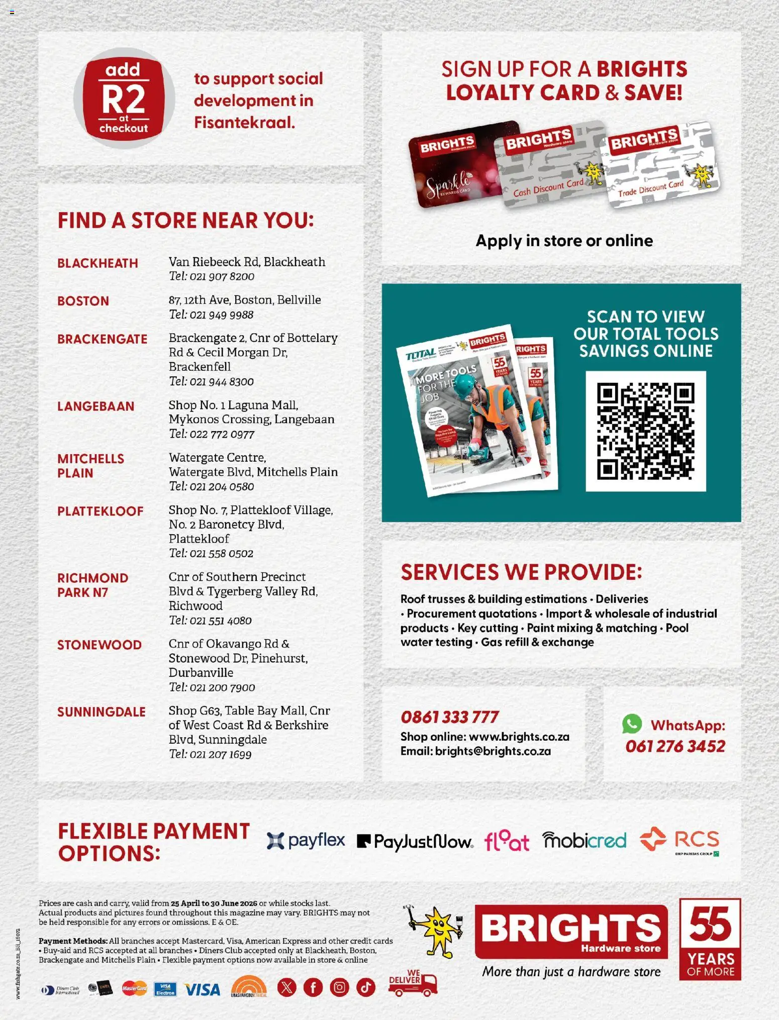 New Brights Hardware catalogue – valid from 25.04.2026 | Page: 12 | Products: Table, Water