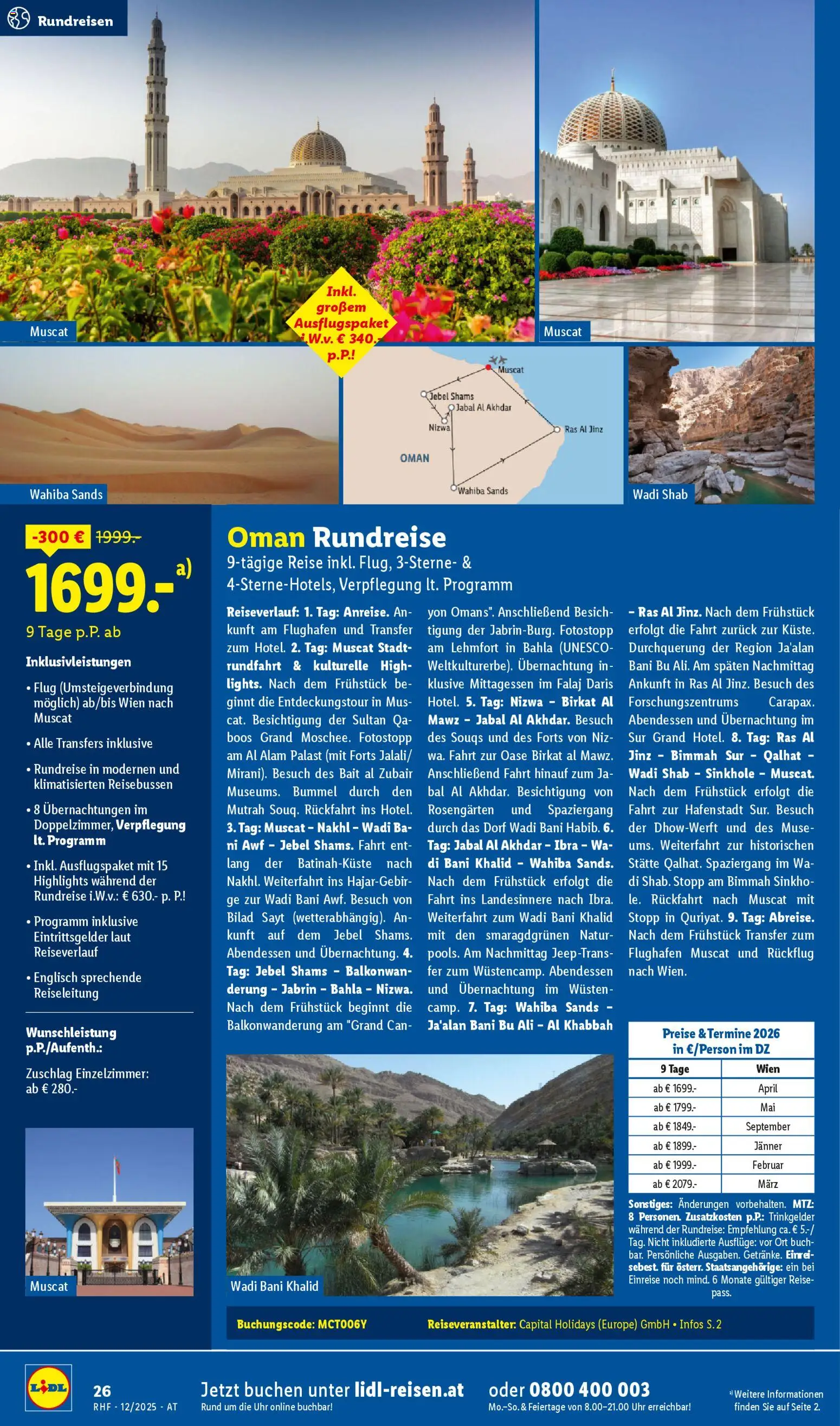 Lidl Dezember Reise - Highlights gültig ab 29.11.2025 | Seite: 26 | Produkte: Uhr