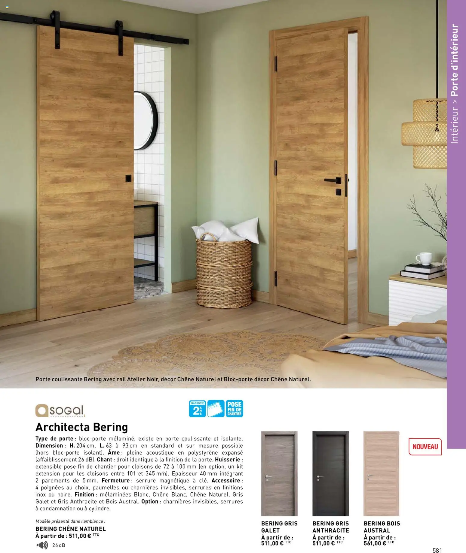 {H1} | Page: 581 | Produits: Porte, Poignées