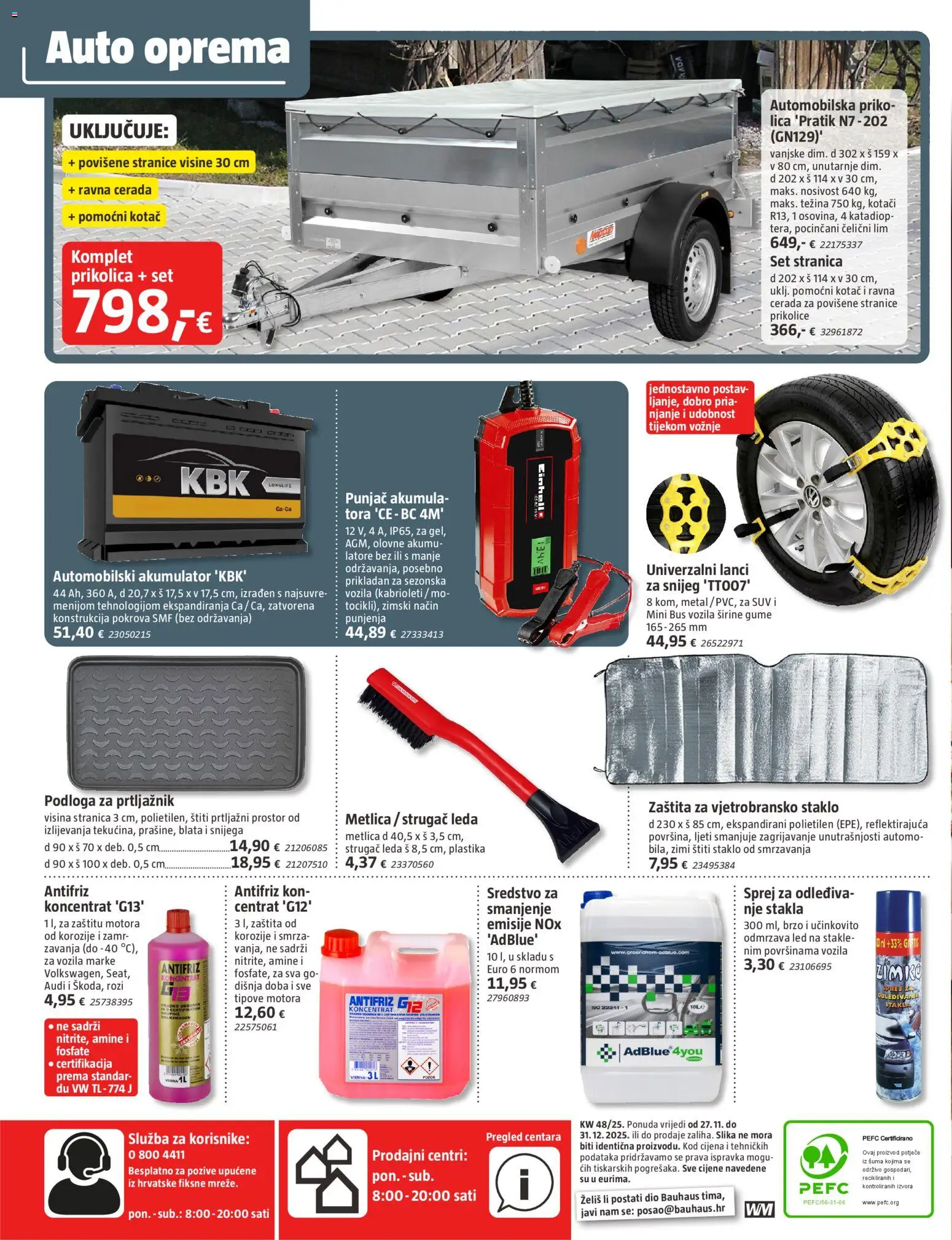 Bauhaus katalog | vrijedi od 01.12.2025 | Stranica: 32 | Proizvodi: Prikolice