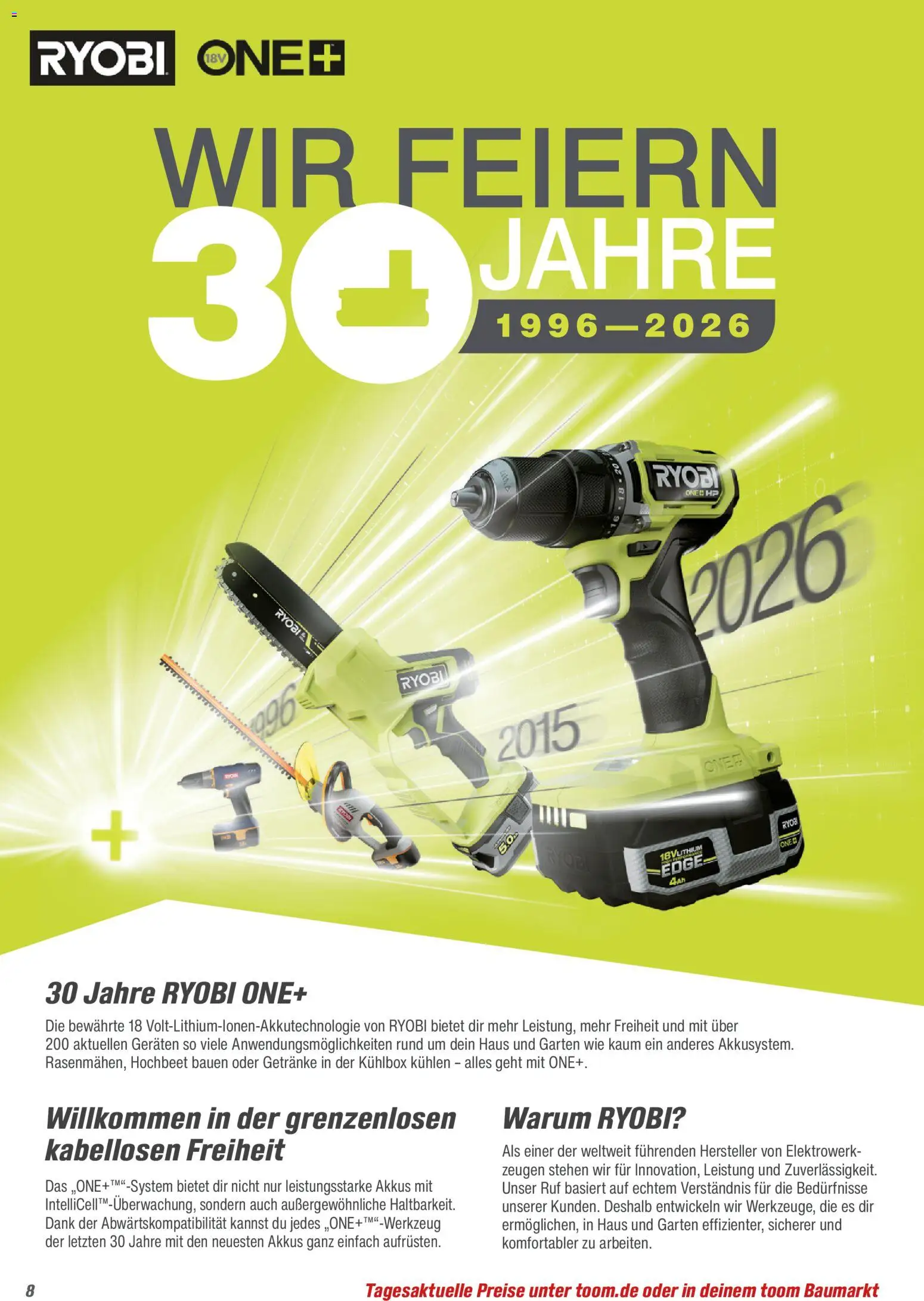 Toom Baumarkt Maschinen & Werkstatt 2026 – gültig ab 01.01.2026 | Seite: 8 | Produkte: HP, Hochbeet