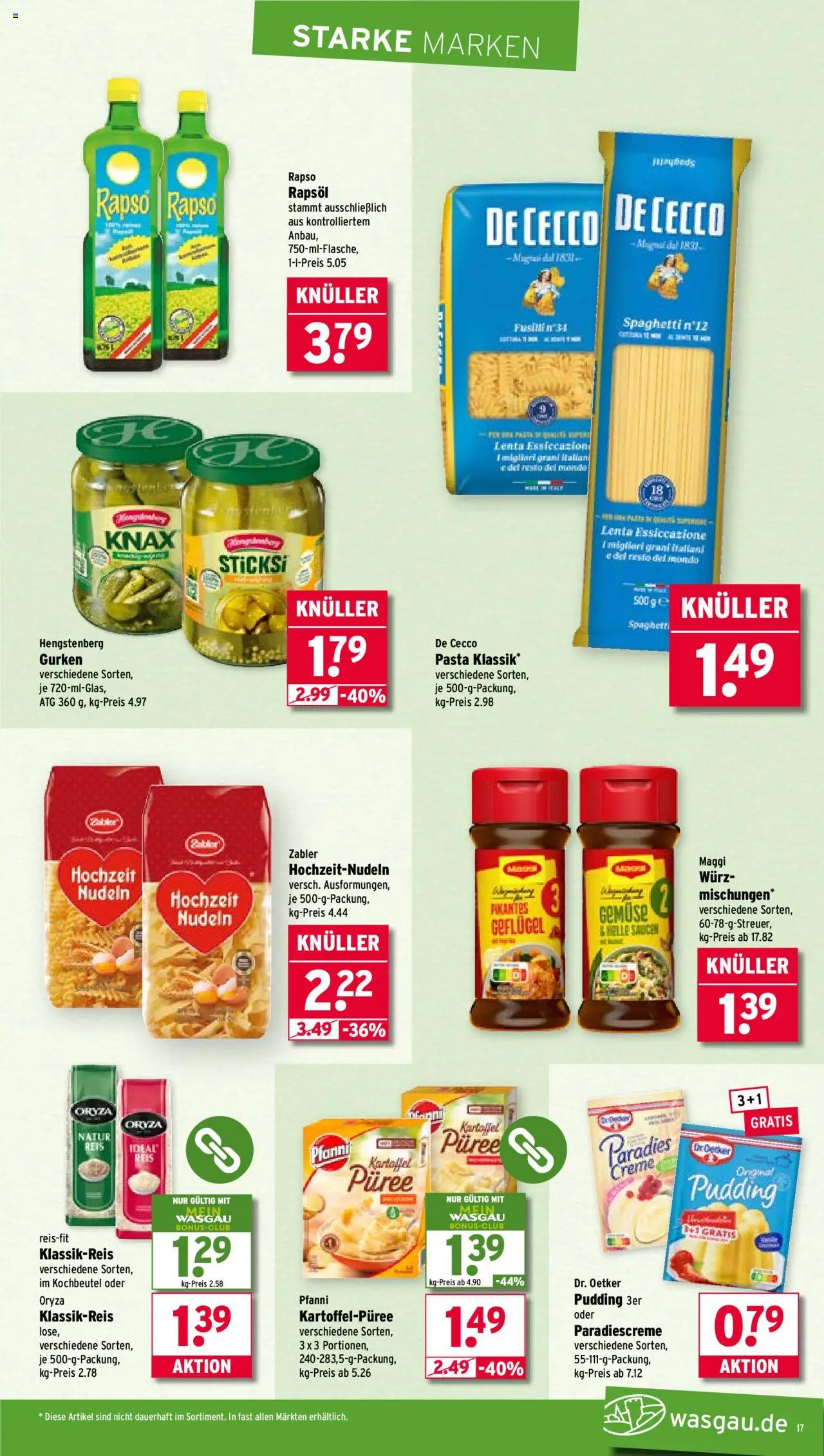 Wasgau Prospekt 	 - gültig ab dem 04.08.2025 | Seite: 17