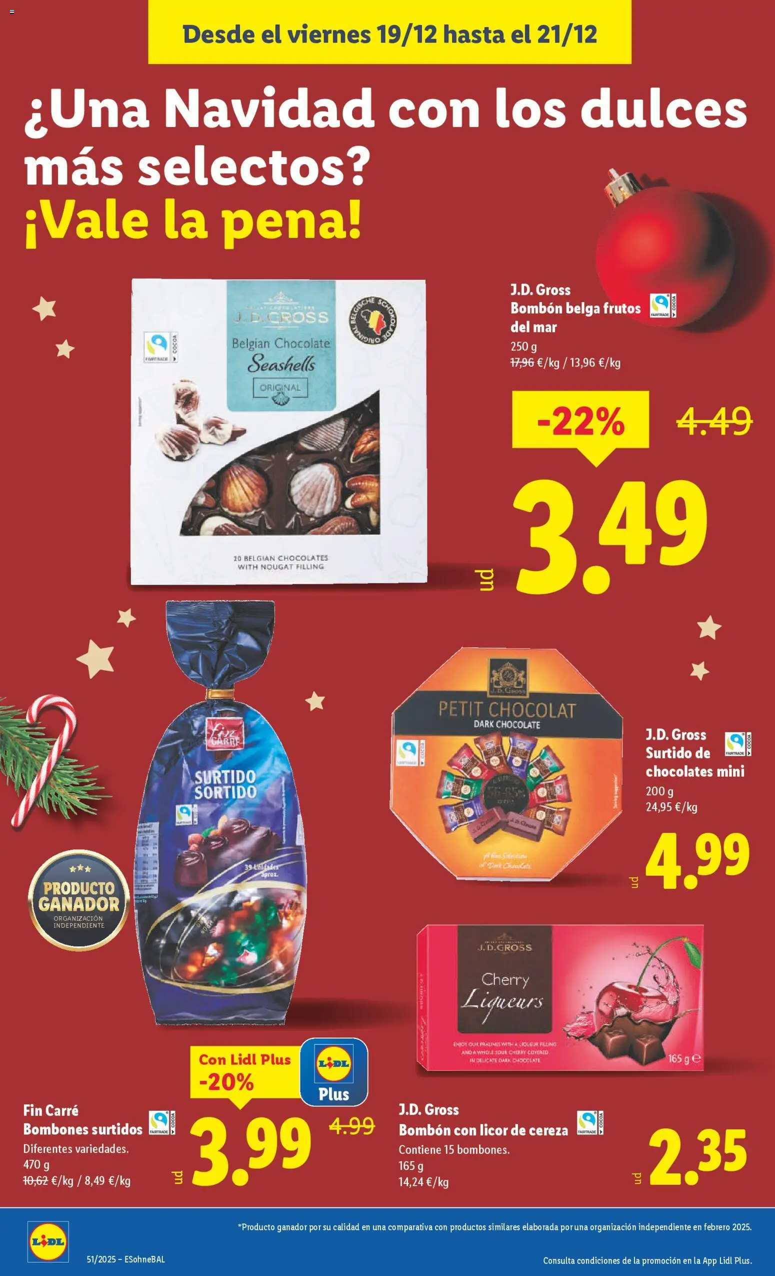 Lidl folleto │ válido desde el 15.12.2025 | Página: 43 | Productos: Frutos del mar, Licor, Chocolate