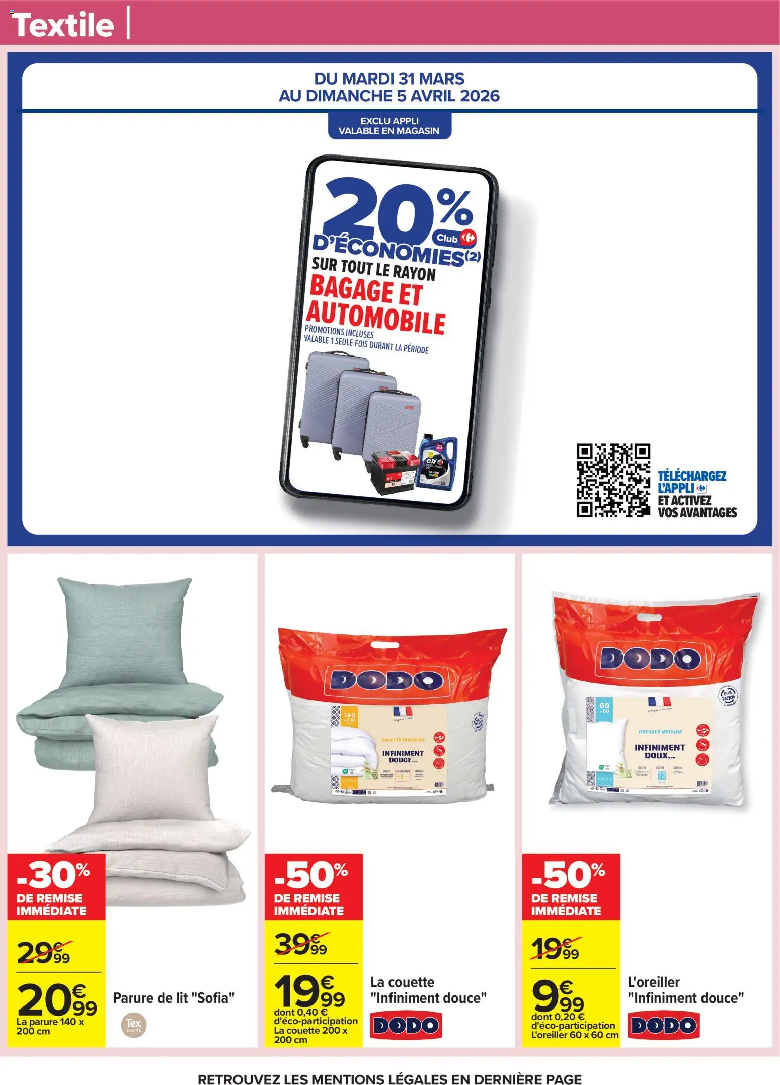 {H1} | Page: 52 | Produits: Parure de lit, Oreiller, Bagage, Couette