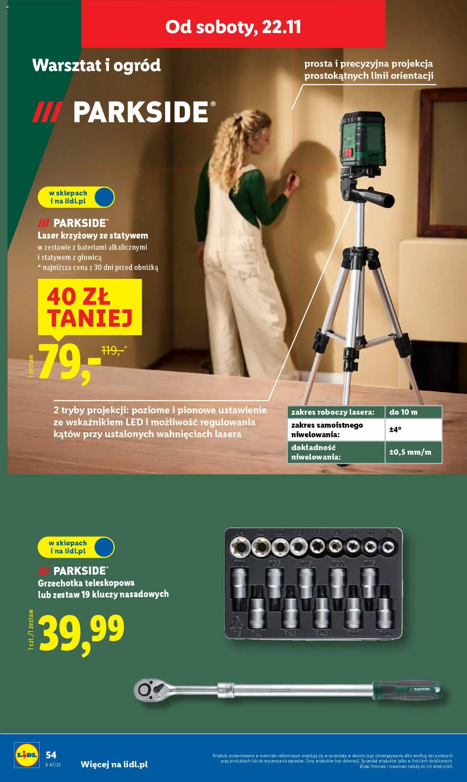 Lidl Black Friday od 17.11.2025 | Strona: 60 | Produkty: Laser krzyżowy