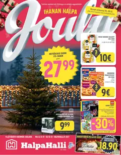 Halpa Halli-mainoslehti voimassa 10.12.2025 alkaen