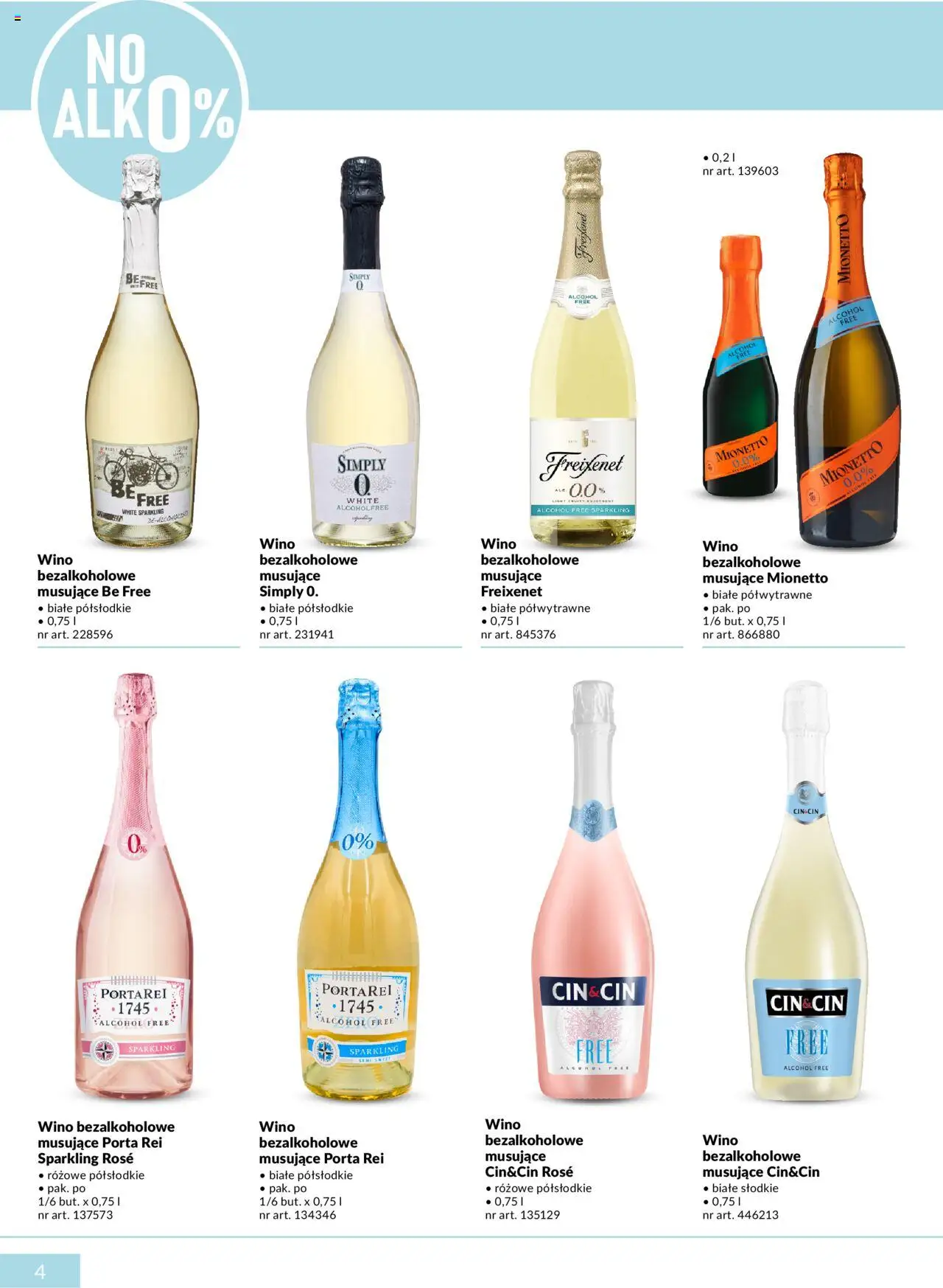 Makro Gazetka - Złap letni vibe w dostawie od 01.08.2025 | Strona: 4 | Produkty: Wino bezalkoholowe, Wino