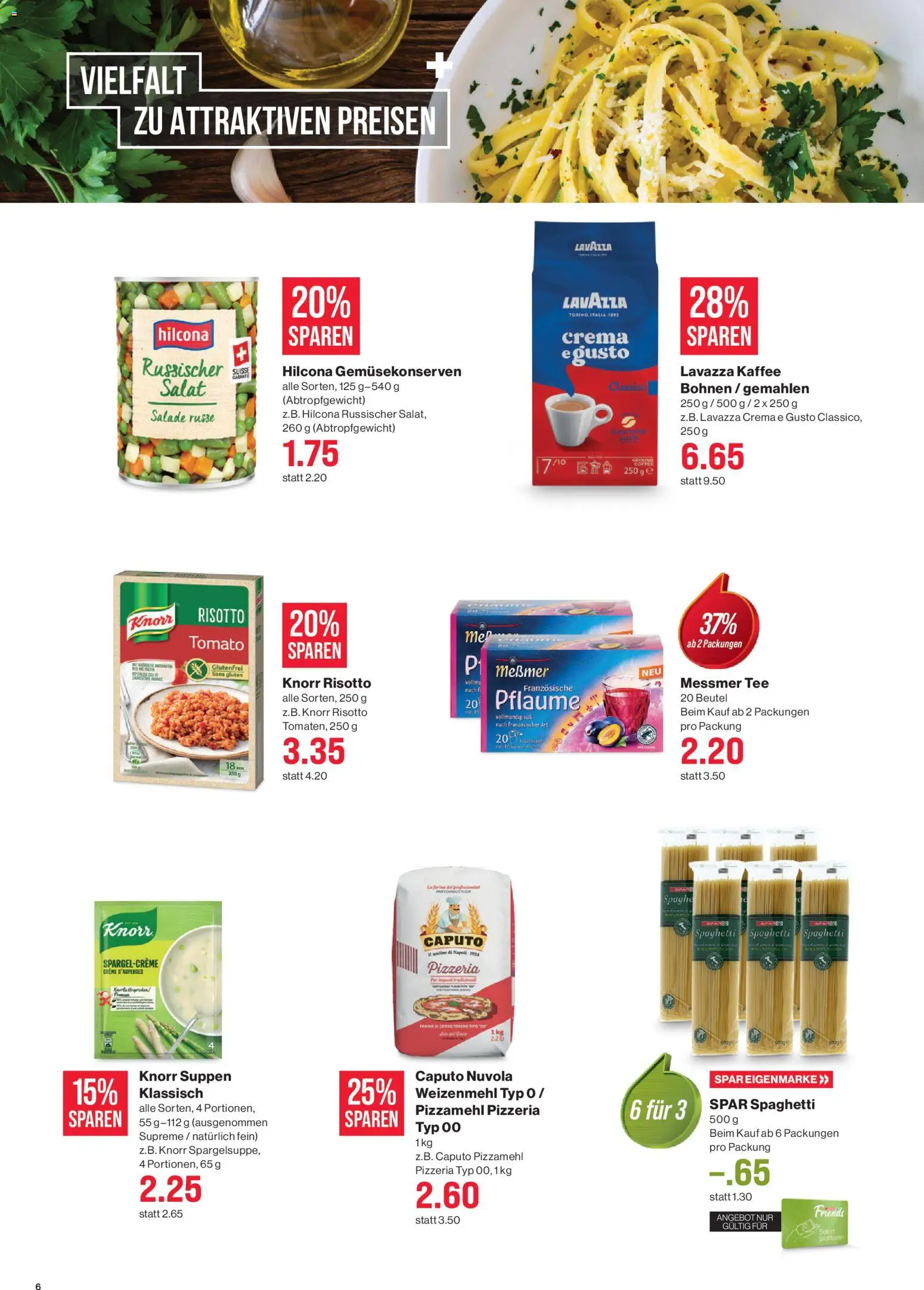 SPAR - SPAR Handels AG – gültig ab 30.04.2026 | Seite: 6 | Produkte: Strunová sekačka, Kaffee, Tee, Creme