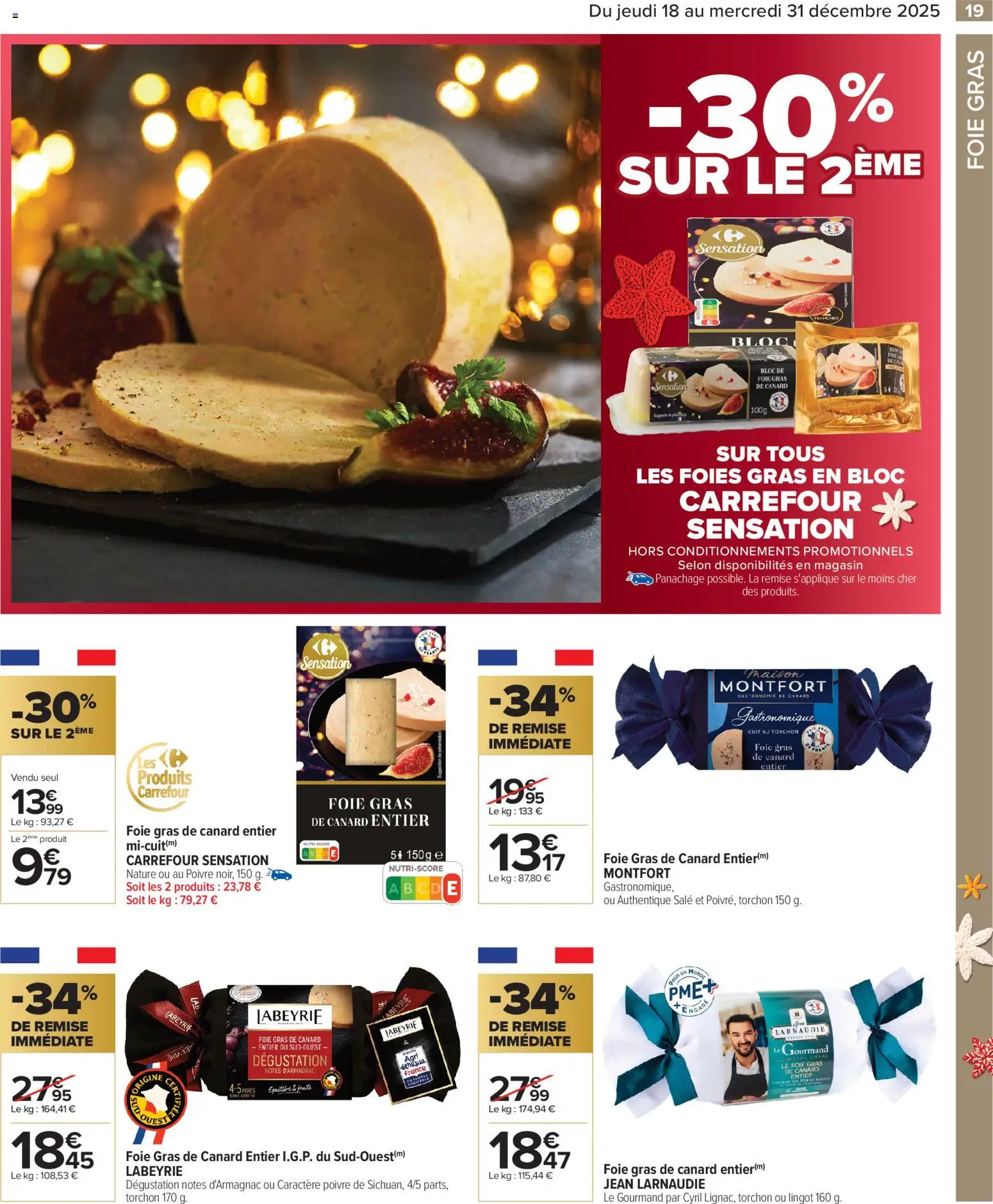 {H1} | Page: 19 | Produits: Foie Gras de Canard, Gras de canard entier, Poivre, Bloc de foie gras