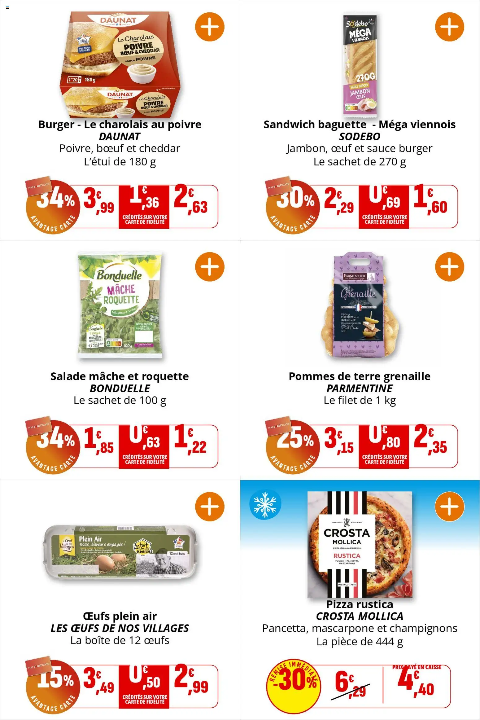 {H1} | Page: 18 | Produits: Mâche, Pizza, Pommes, Cheddar