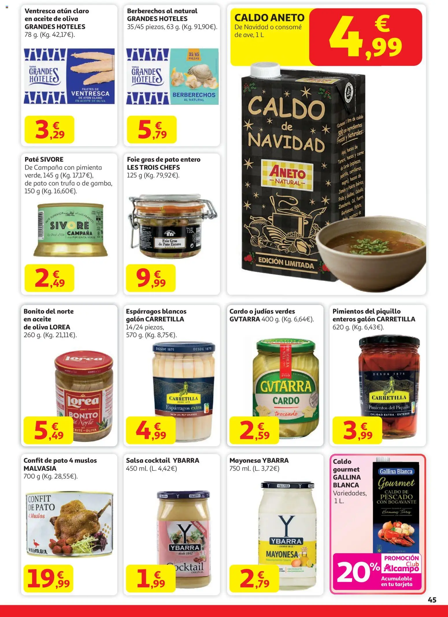 Alcampo - HG Nacional  │ válido desde el 11.12.2025 | Página: 45 | Productos: Κρεμάστρα, Aceite, Pescado, Fresas