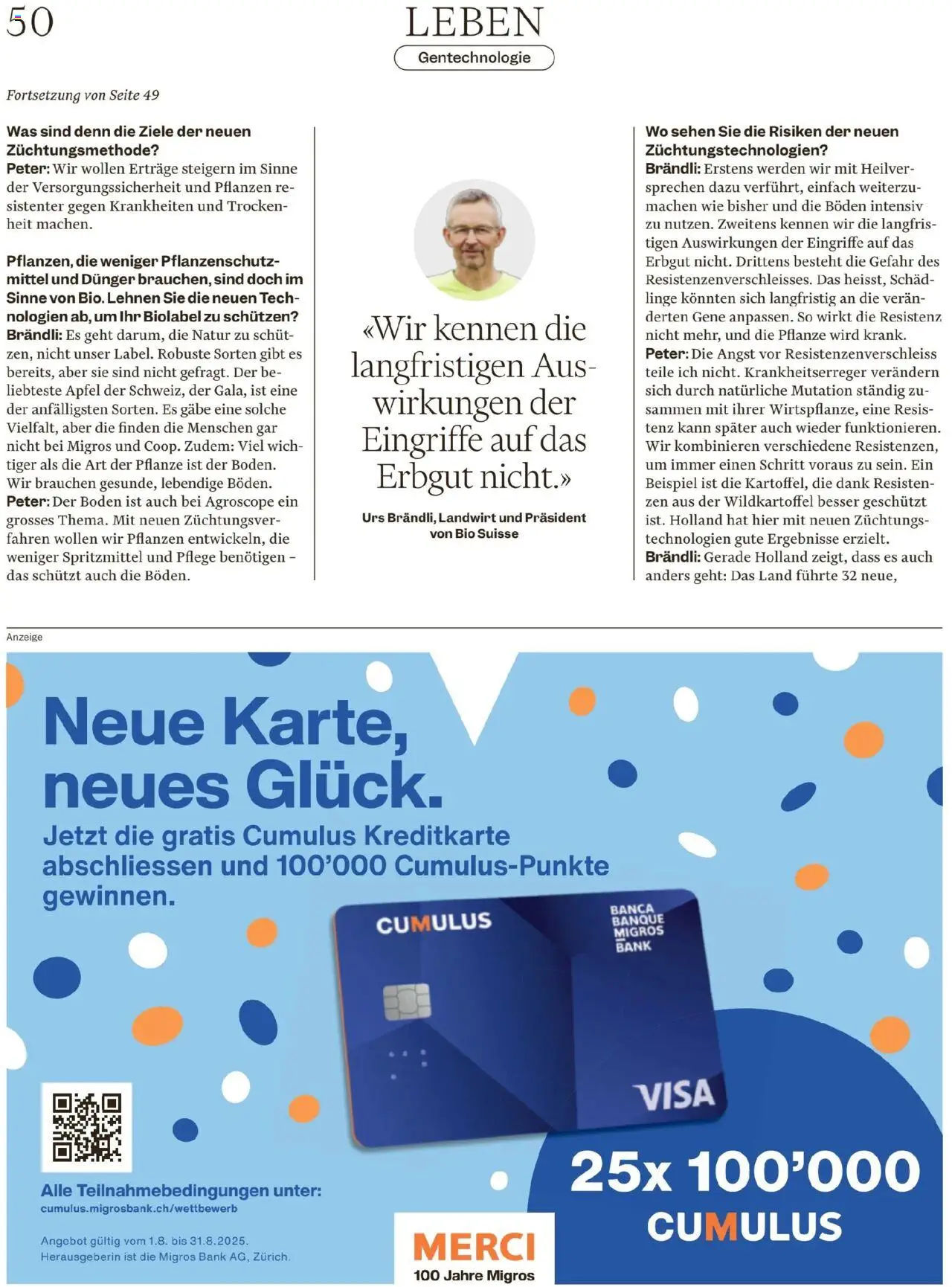 Migros - Magazin ab 25.08.2025 | Seite: 50 | Produkte: Äpfel, Sehen