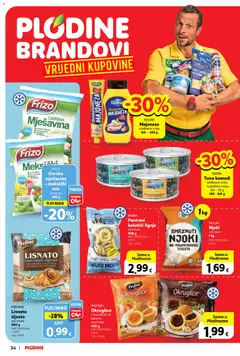 Plodine - Katalog - Pregled kataloga iz trgovine Plodine, vrijedi od 12.11.2025 | Stranica: 34 | Proizvodi: Mozzarella, Lignje, Majoneza, Tuna