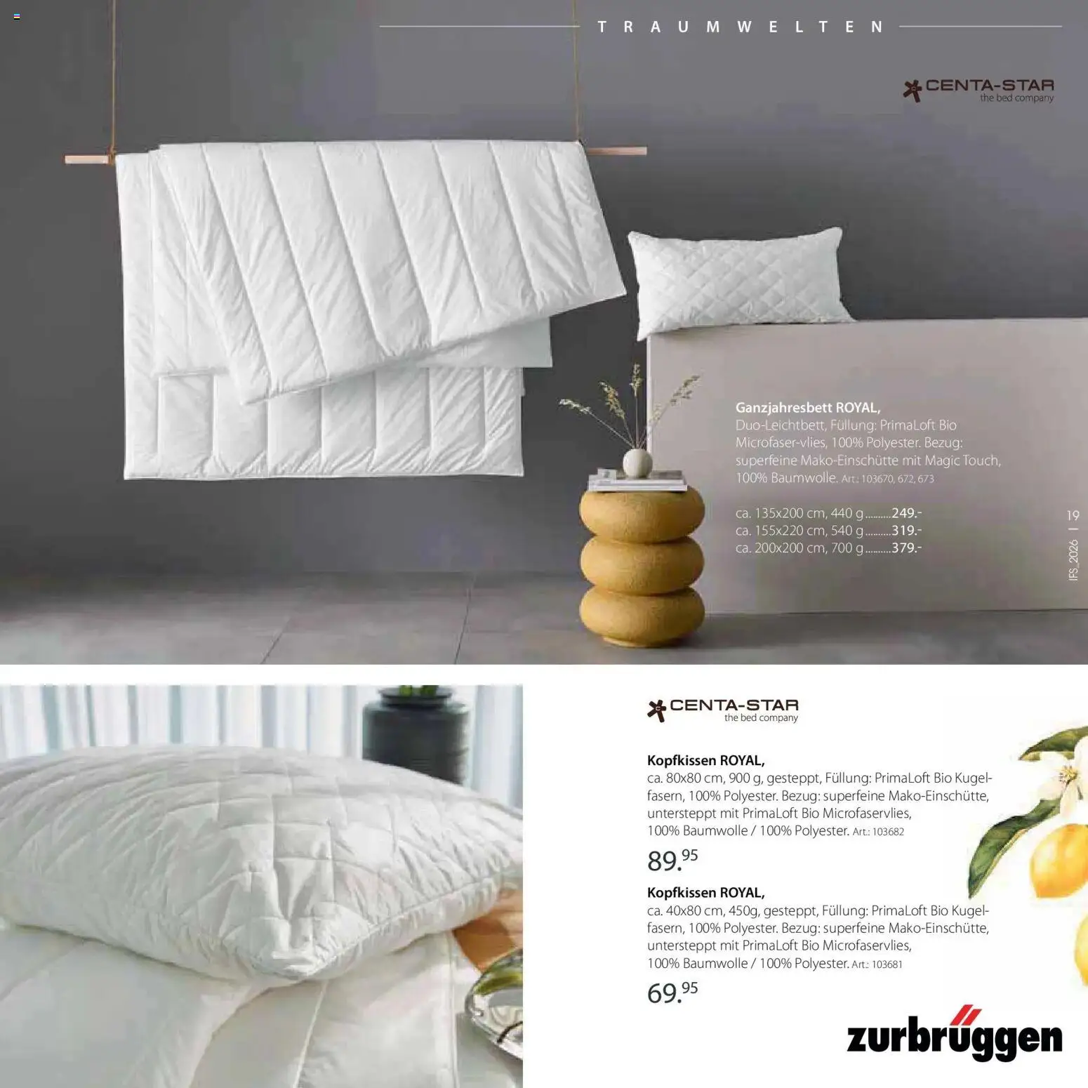 Zurbrüggen Frühlings-Boten für dein zuhause – gültig ab 14.04.2026 | Seite: 17 | Produkte: Kopfkissen