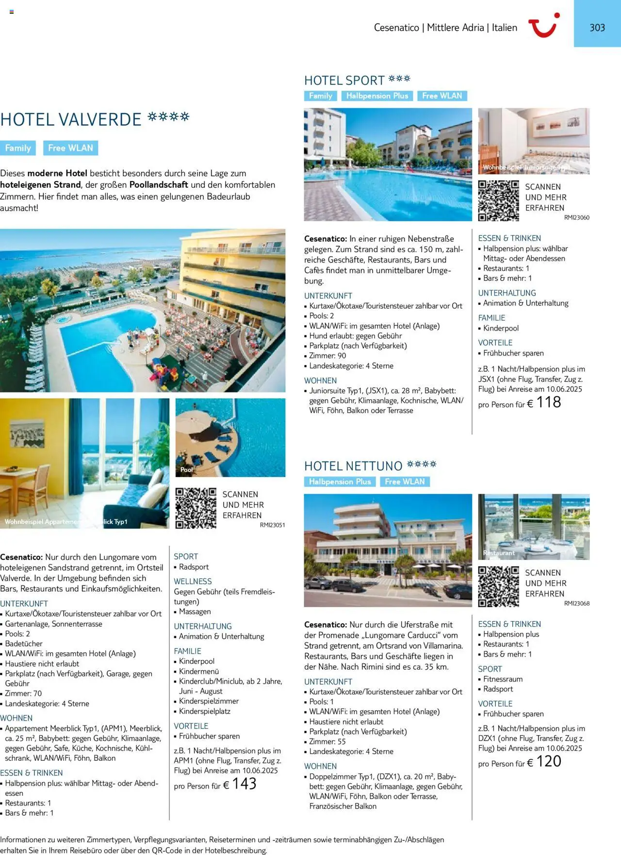 Aida - Urlaub mit eigener Anreise 2025/26 – gültig ab 01.11.2024 | Seite: 303 | Produkte: Bett, Babybett