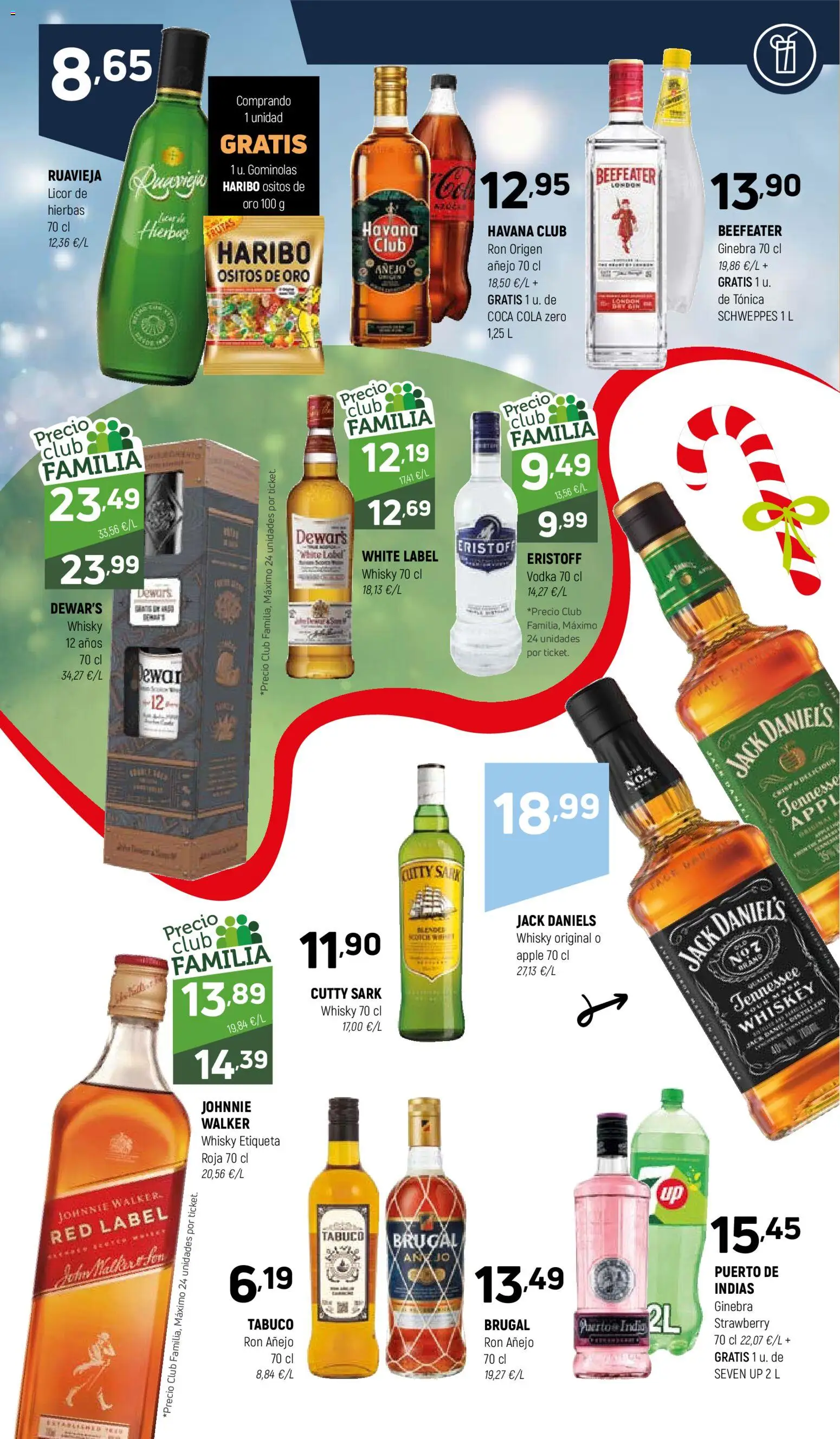 Coviran - Badajoz │ válido desde el 02.12.2025 | Página: 21 | Productos: Licor, Ron, Vodka, Whisky