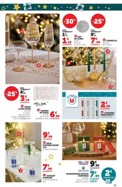Hyper U - Prévisualisation de Hyper U - Noël à prix bas valide à partir de 12.11.2025 | Page: 61 | Produits: Champagne, Table, Flûte, Vin