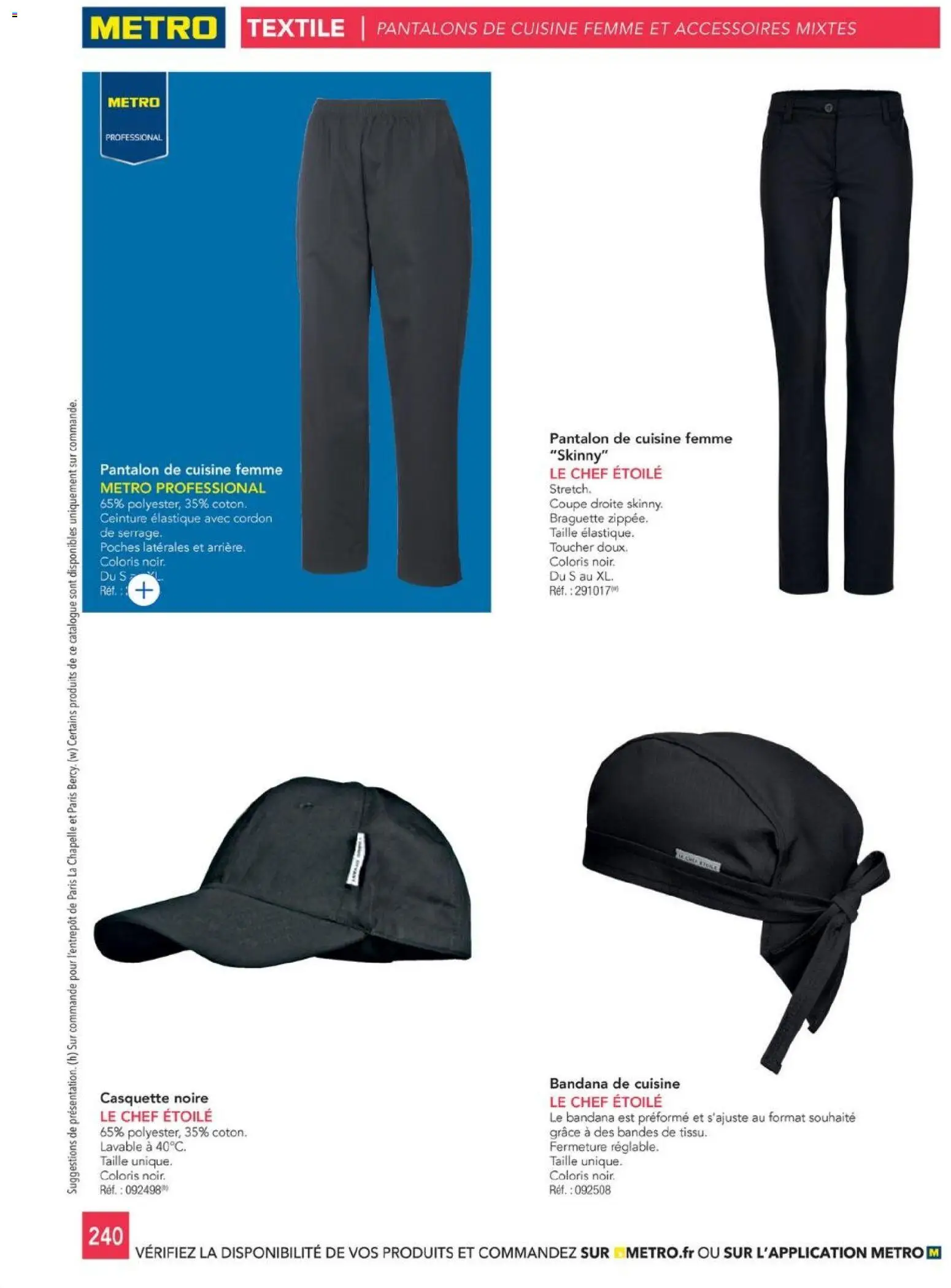 {H1} | Page: 240 | Produits: Ceinture, Pantalon, Casquette