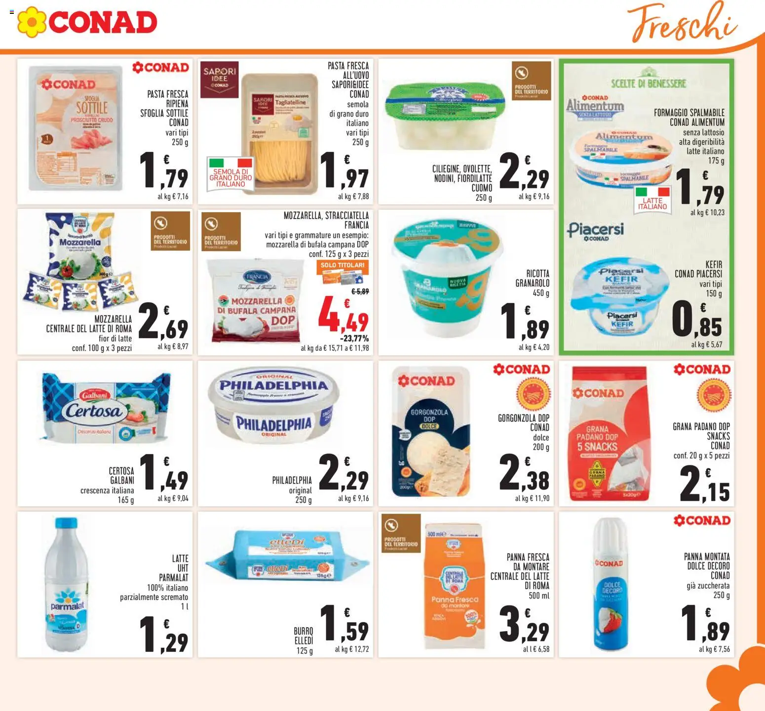 Volantino Conad del 06.05.2026 | Pagina: 11 | Prodotti: Pasta, Ricotta, Crescenza, Stracciatella