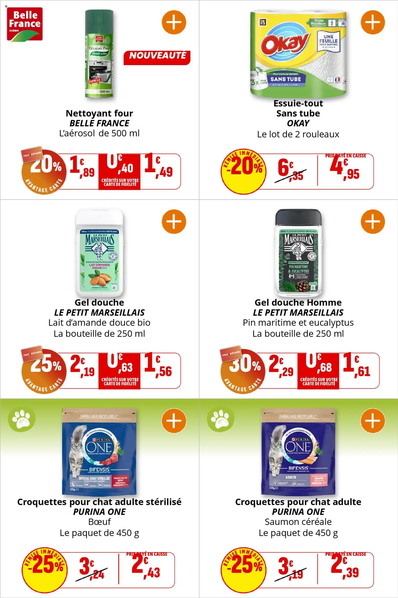 {H1} | Page: 21 | Produits: Four, Douche, Croquettes pour chat, Saumon