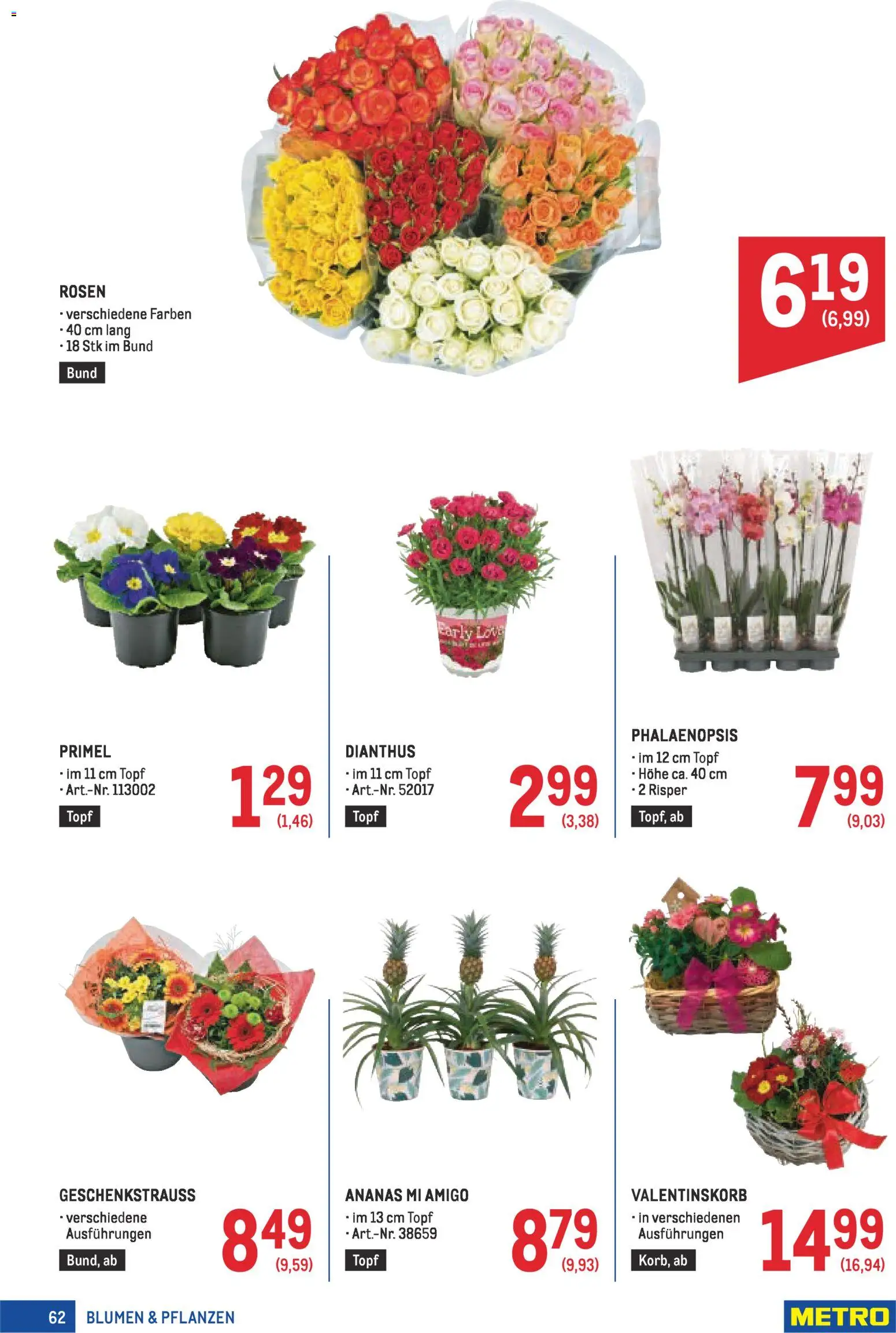 Metro Profi gültig ab 05.02.2026 | Seite: 62 | Produkte: Ananas