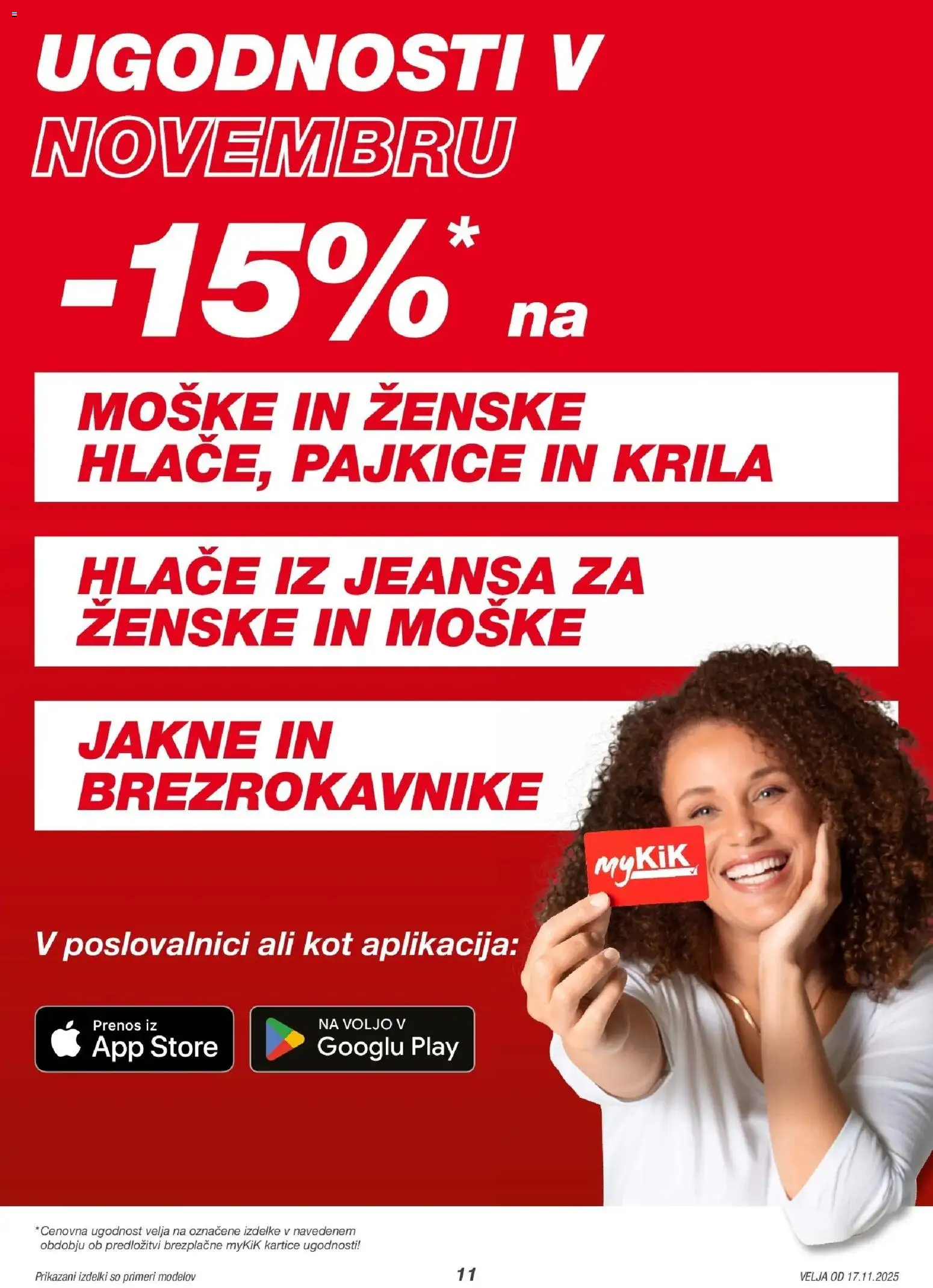 Novi Kik katalog ponudbe – veljaven od 16.11.2025 | Stran: 11 | Izdelki: Pajkice, Hlace