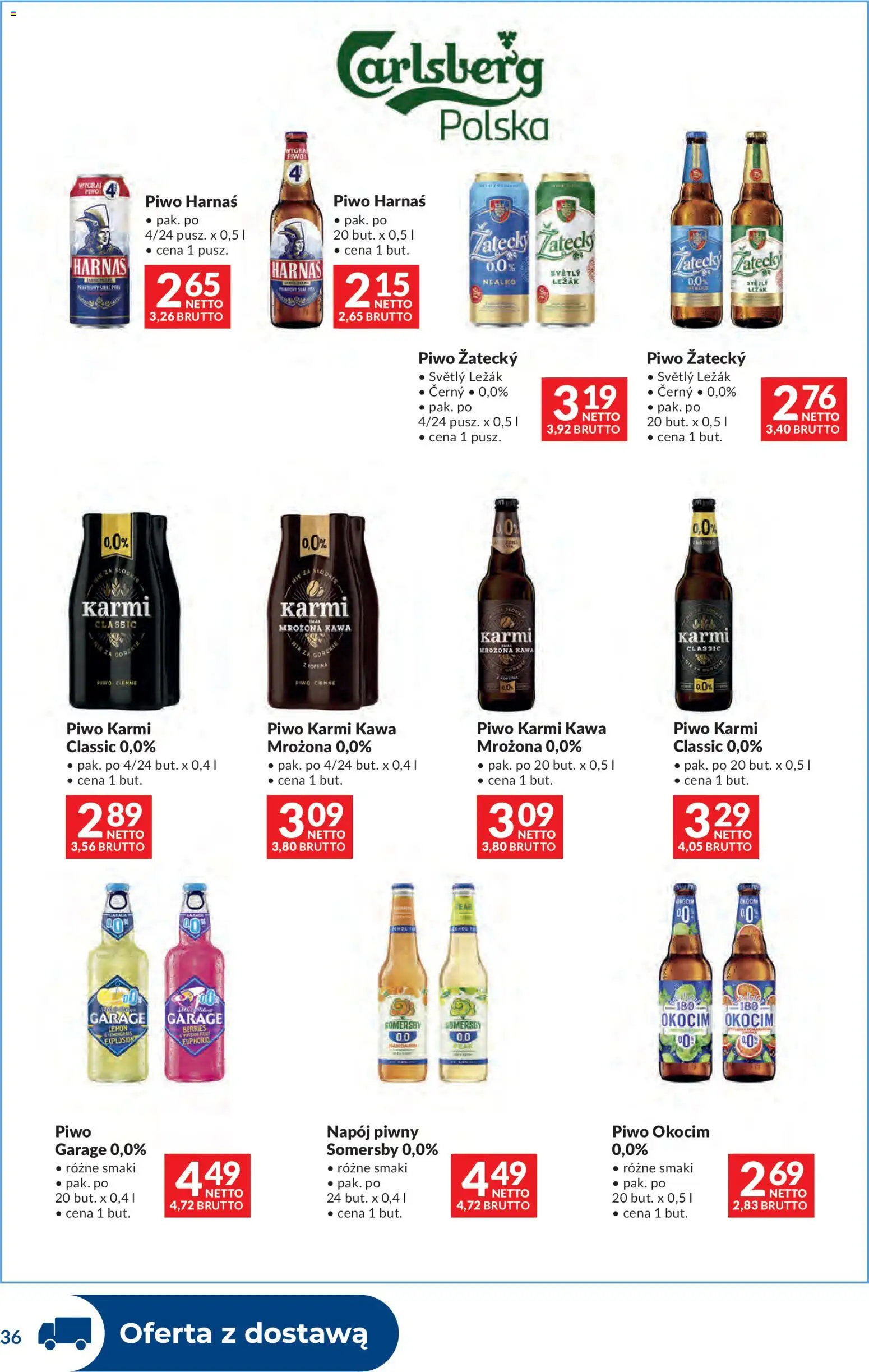 Makro gazetka - Dystrybucja do sklepów od 07.04.2026 | Strona: 36 | Produkty: Harnaś, Kawa, Piwo, Somersby