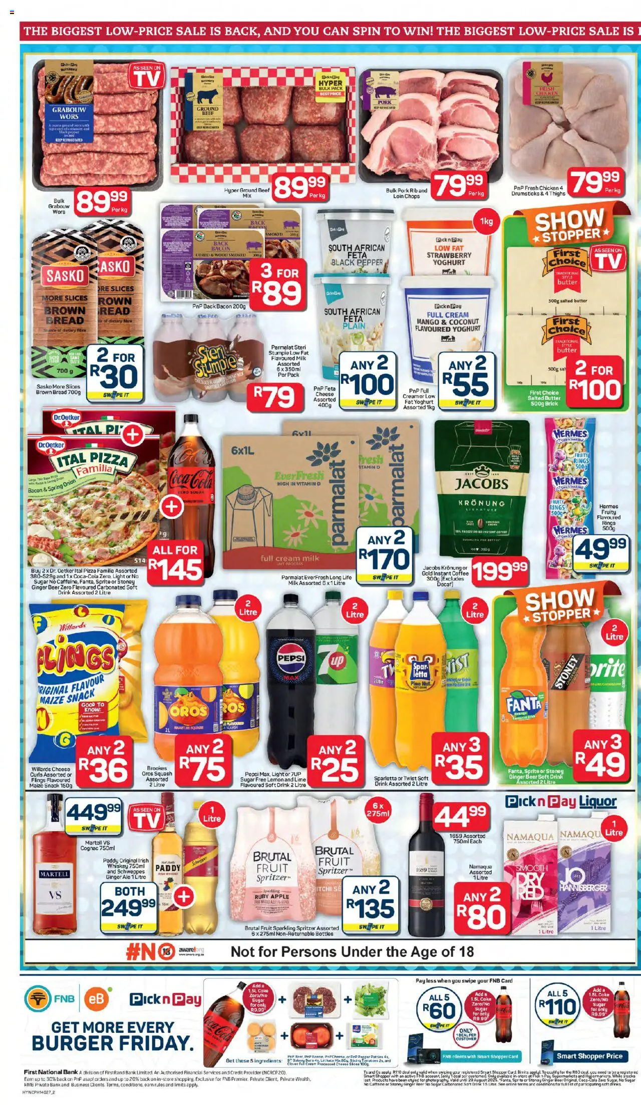 Pick n Pay Western Cape - Hyper Specials │ valid from 11.08.2025 | Page: 2 | Products: Chicken, Pork, Tomatoes, Sprite