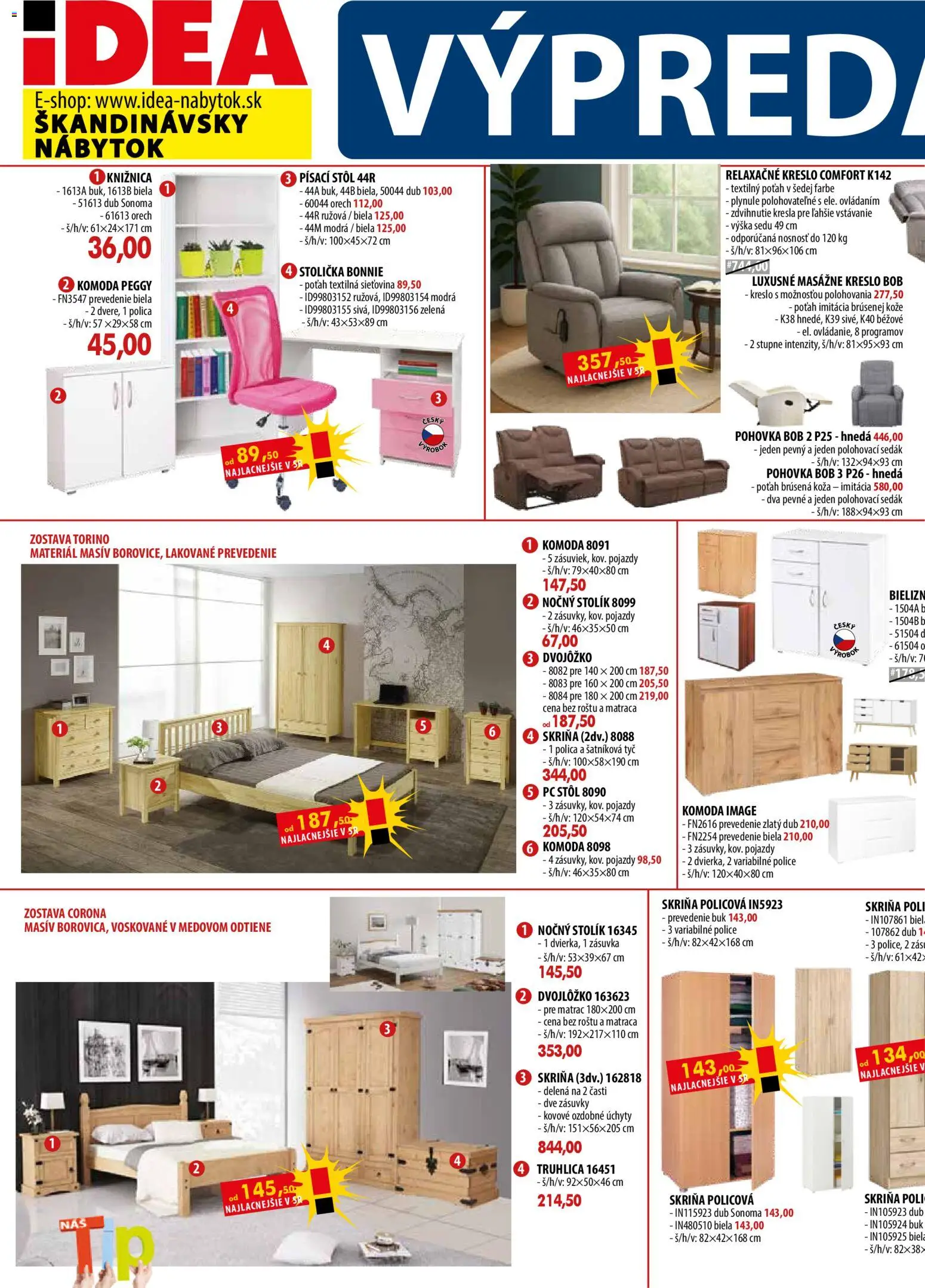 Nové IDEA nábytok akcie – leták je platný od 01.03.2026 | Strana: 2 | Produkty: Nábytok, Matrac, Kreslá, Pohovka