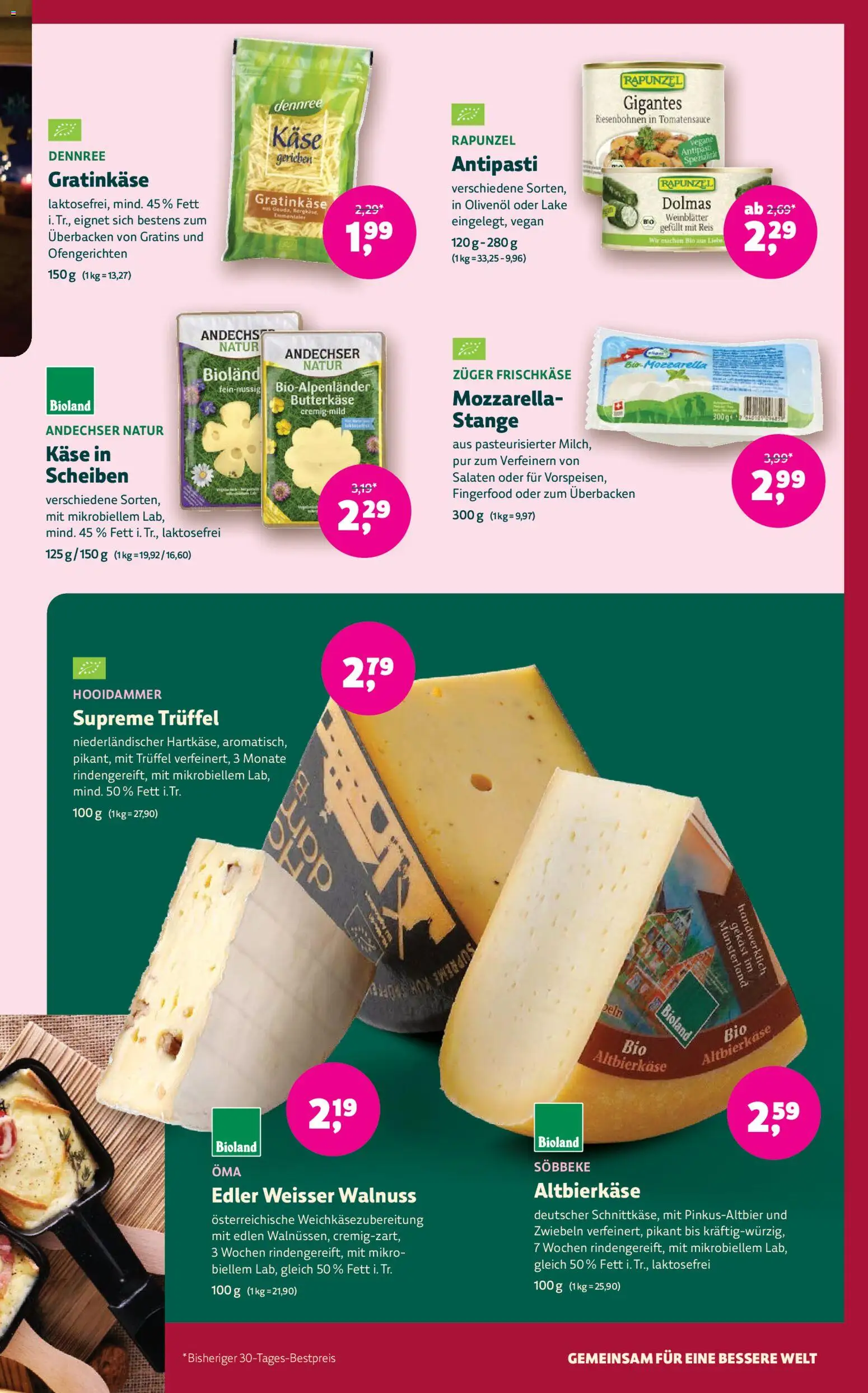 BioMarkt Prospekt – gültig ab 17.12.2025 | Seite: 5 | Produkte: Käse, Zwiebeln, Reis, Frischkase