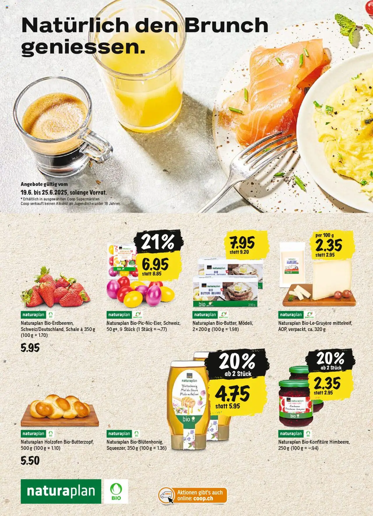 Coop Magazin ab 18.06.2025 | Seite: 44 | Produkte: Butter, Himbeere, Miele