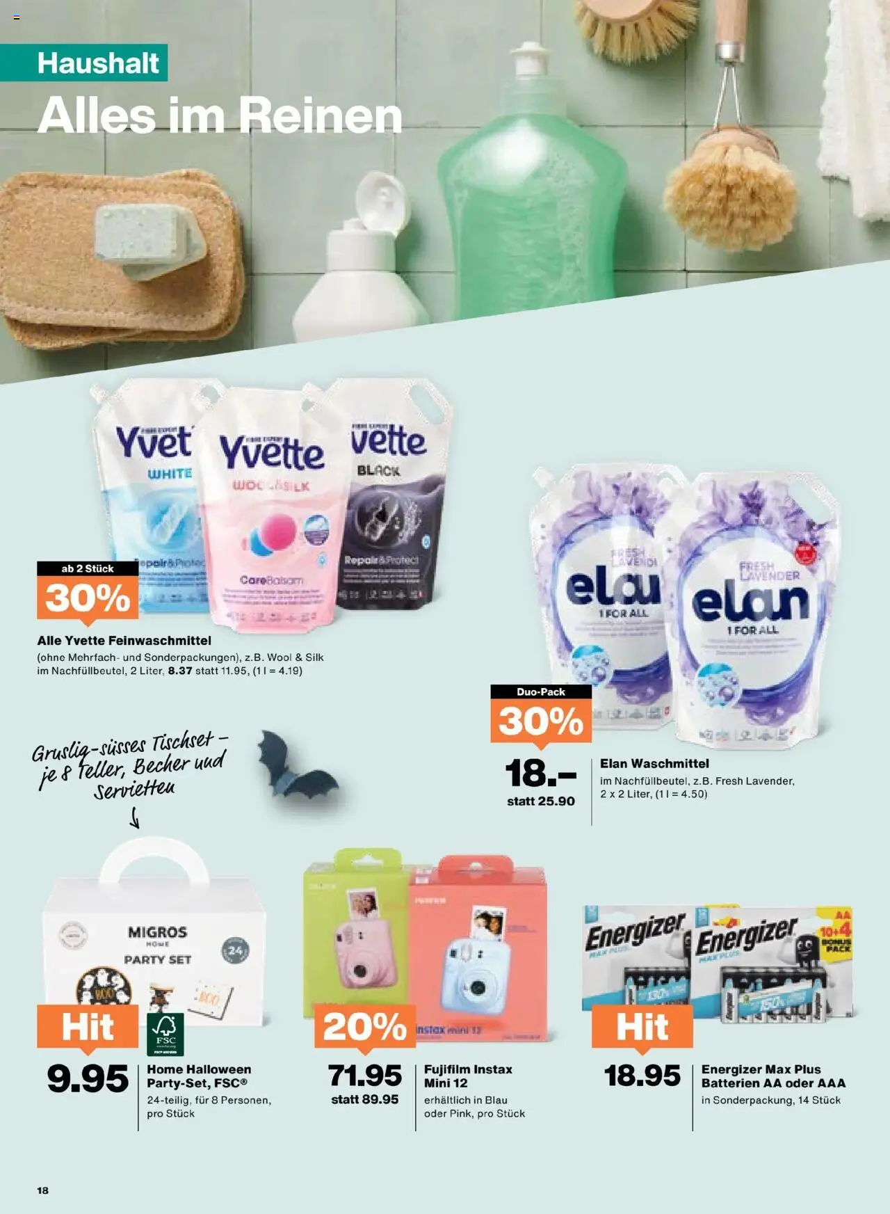 Migros Aktionen – gültig ab 21.10.2025 | Seite: 18 | Produkte: Waschmittel