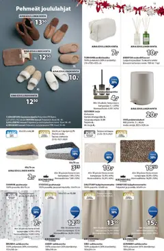 JYSK-mainoslehti voimassa 06.11.2025 alkaen | Sivu: 15 | Tuotteet: Suihkuverho, Tossut, Tarjotin