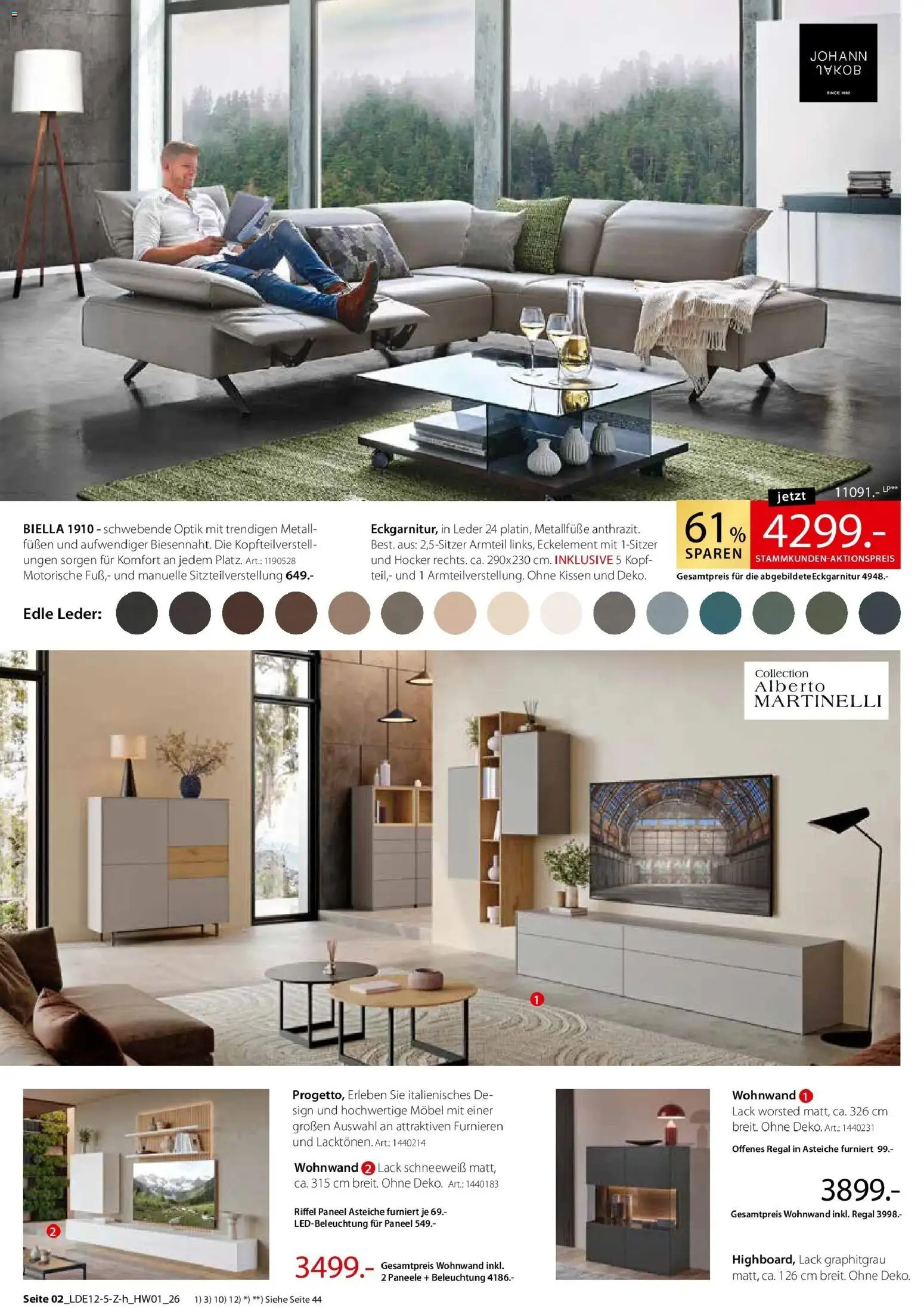 Zurbrüggen - Zurbrüggen: Ihr Einrichtungshaus der Extraklasse – gültig ab 18.01.2026 | Seite: 2 | Produkte: Hocker, Wohnwand, Kissen, Regal