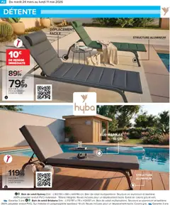 Carrefour - Prévisualisation de Carrefour Jardin là où la vie se cultive valide à partir de 24.03.2026 | Page: 40 | Produits: Bain de soleil, Surmatelas