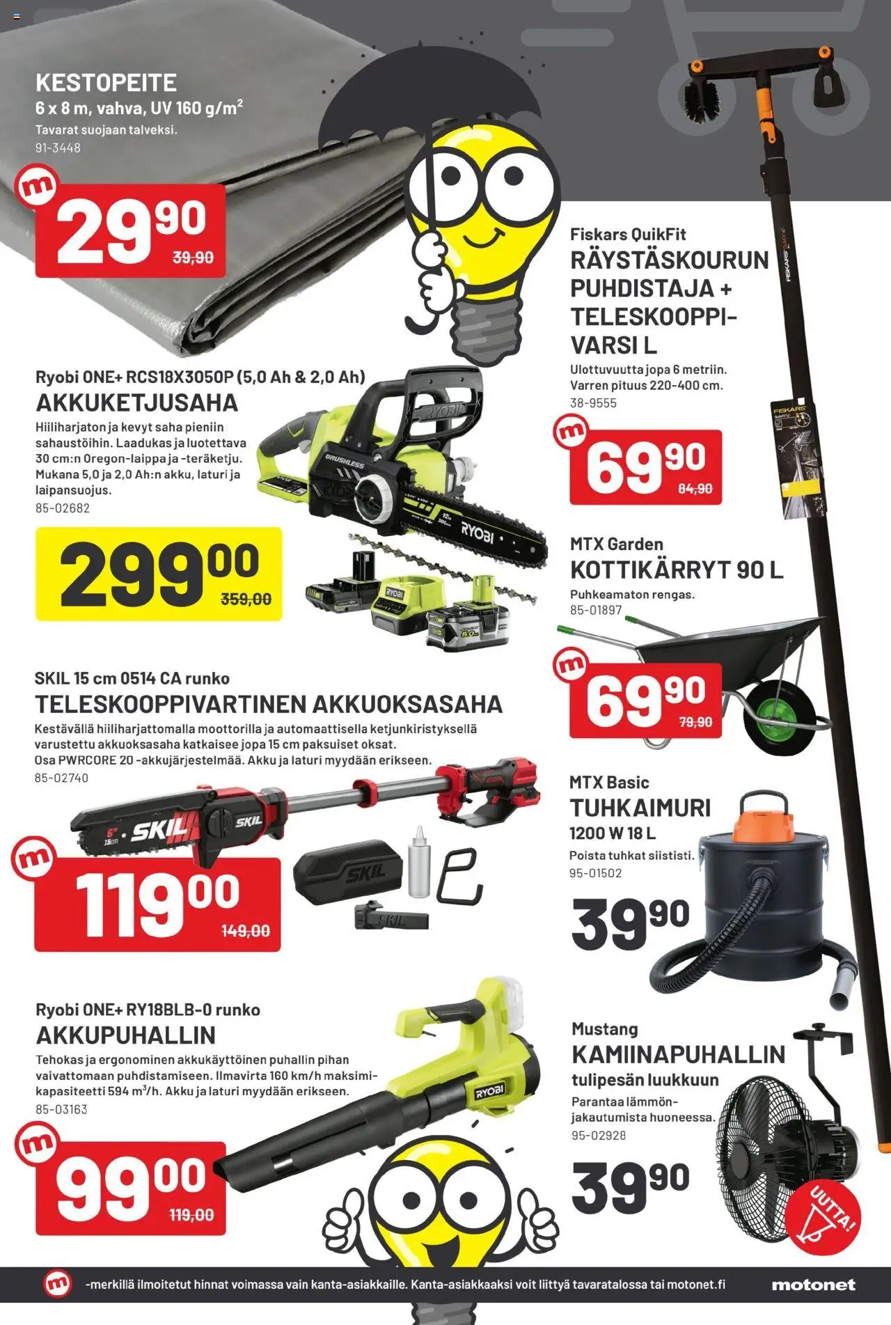 Motonet tarjoukset – voimassa 15.10.2025 alkaen | Sivu: 11 | Tuotteet: Akku, Kottikärryt, Laturi