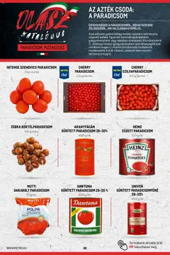 Metro - Olasz katalógus - amely érvényes a következő dátumtól: 02.11.2023 | Oldal: 22 | Termékek: Paradicsompüré, Szendvics, Koktélparadicsom, Paradicsom