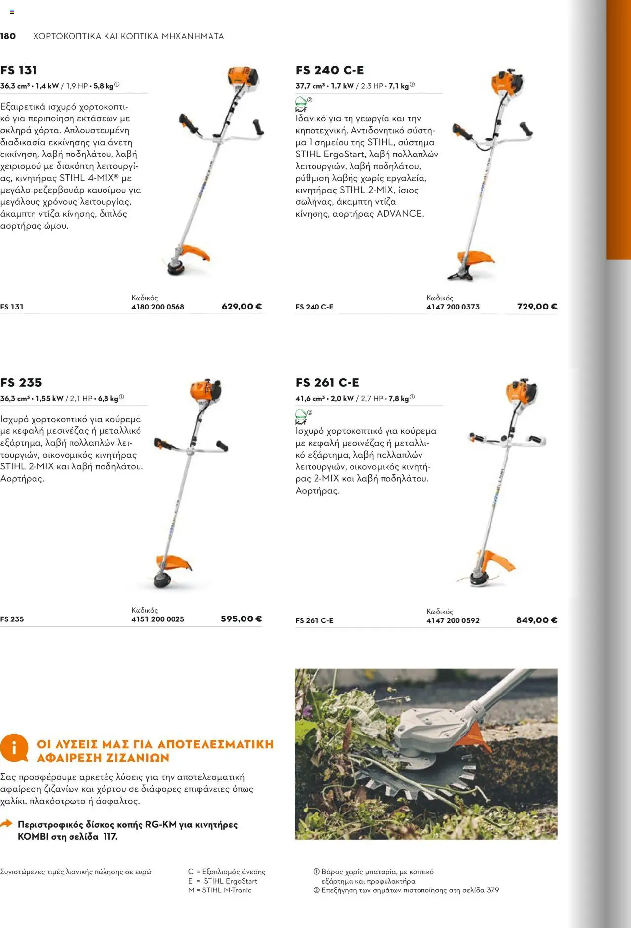 Stihl Κατάλογος 2025 – σε ισχύ από 13.01.2025 | Σελίδα: 180